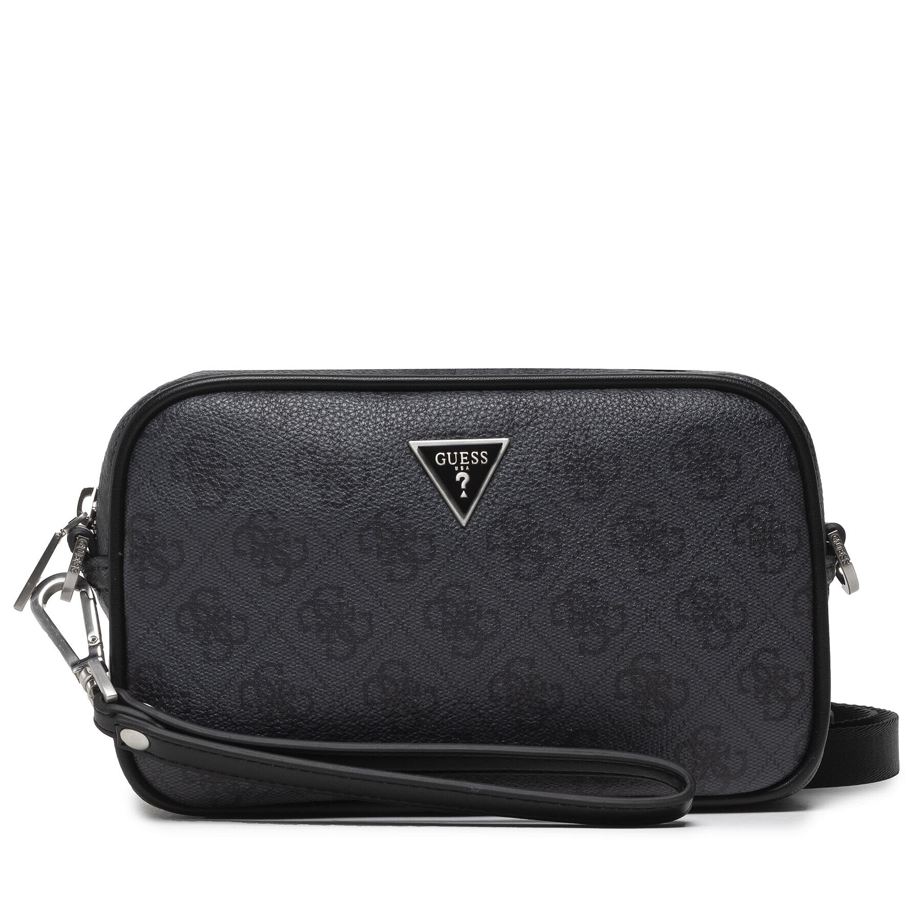 Guess Мъжка чантичка Vezzola Smart Small Necessaire HMEVZL P2244 Сив - Pepit.bg