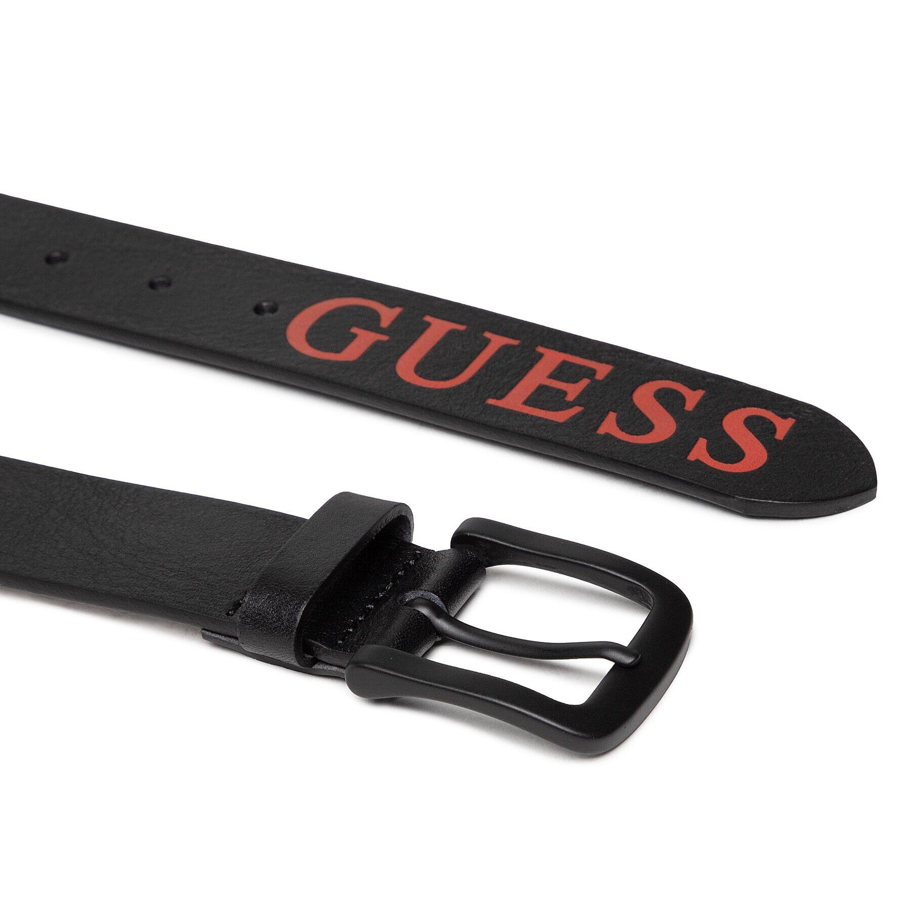 Guess Мъжки колан Colored Logo Belt M3RZ13 L0S90 Черен - Pepit.bg