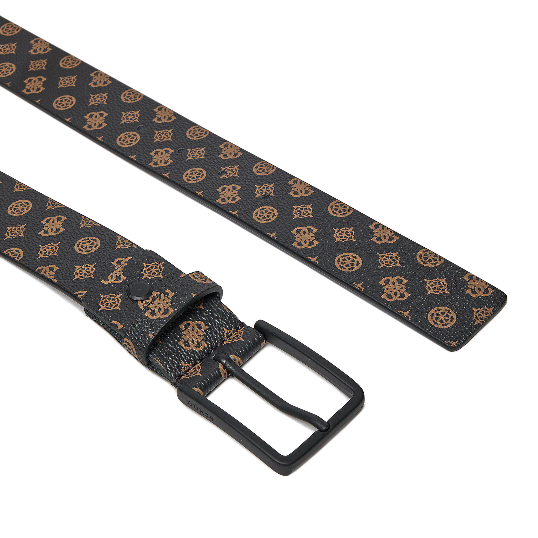 Guess Мъжки колан Micro Peony Eco Belts BM7793 P4135 Кафяв - Pepit.bg