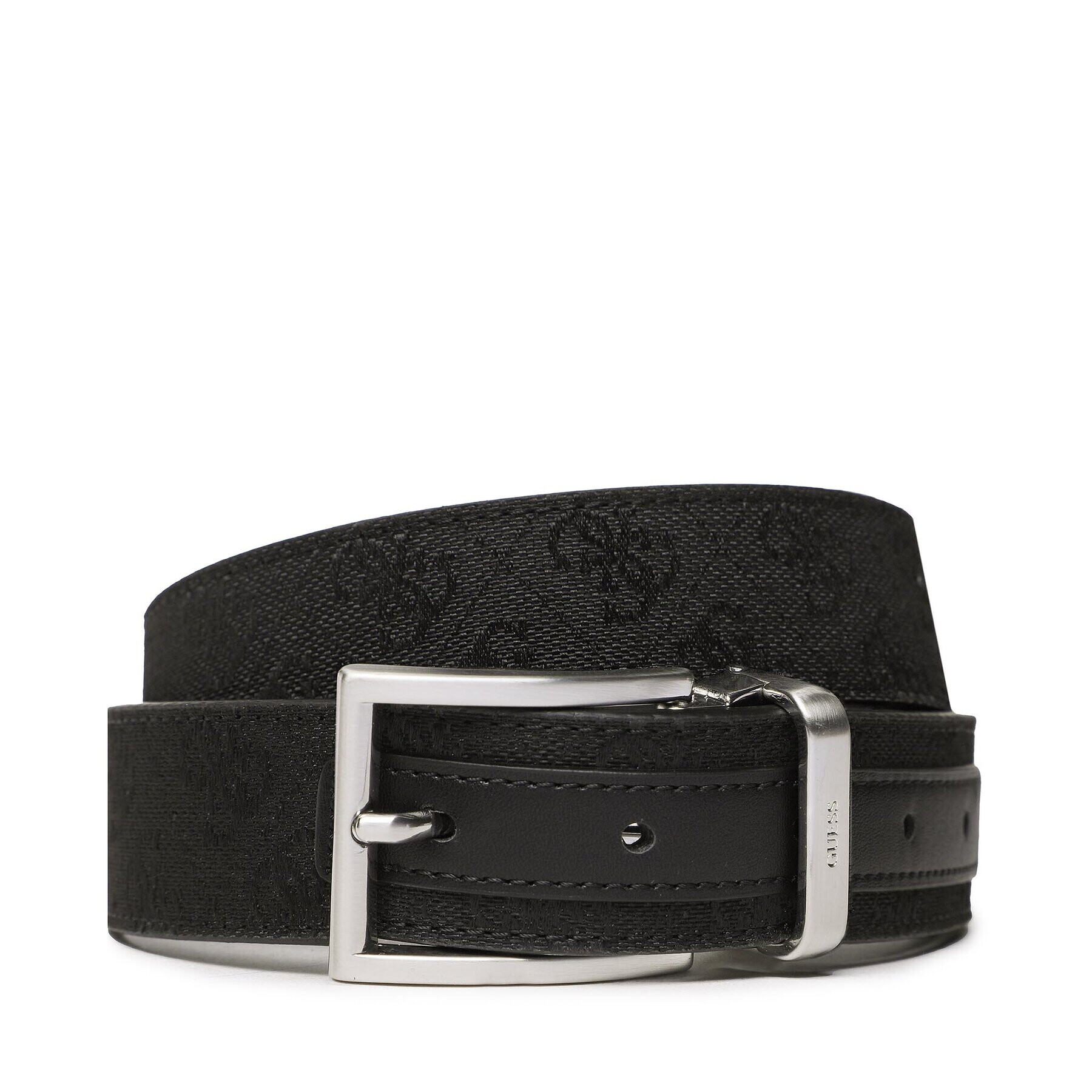 Guess Мъжки колан Strave Belts BM7656 POL35 Черен - Pepit.bg