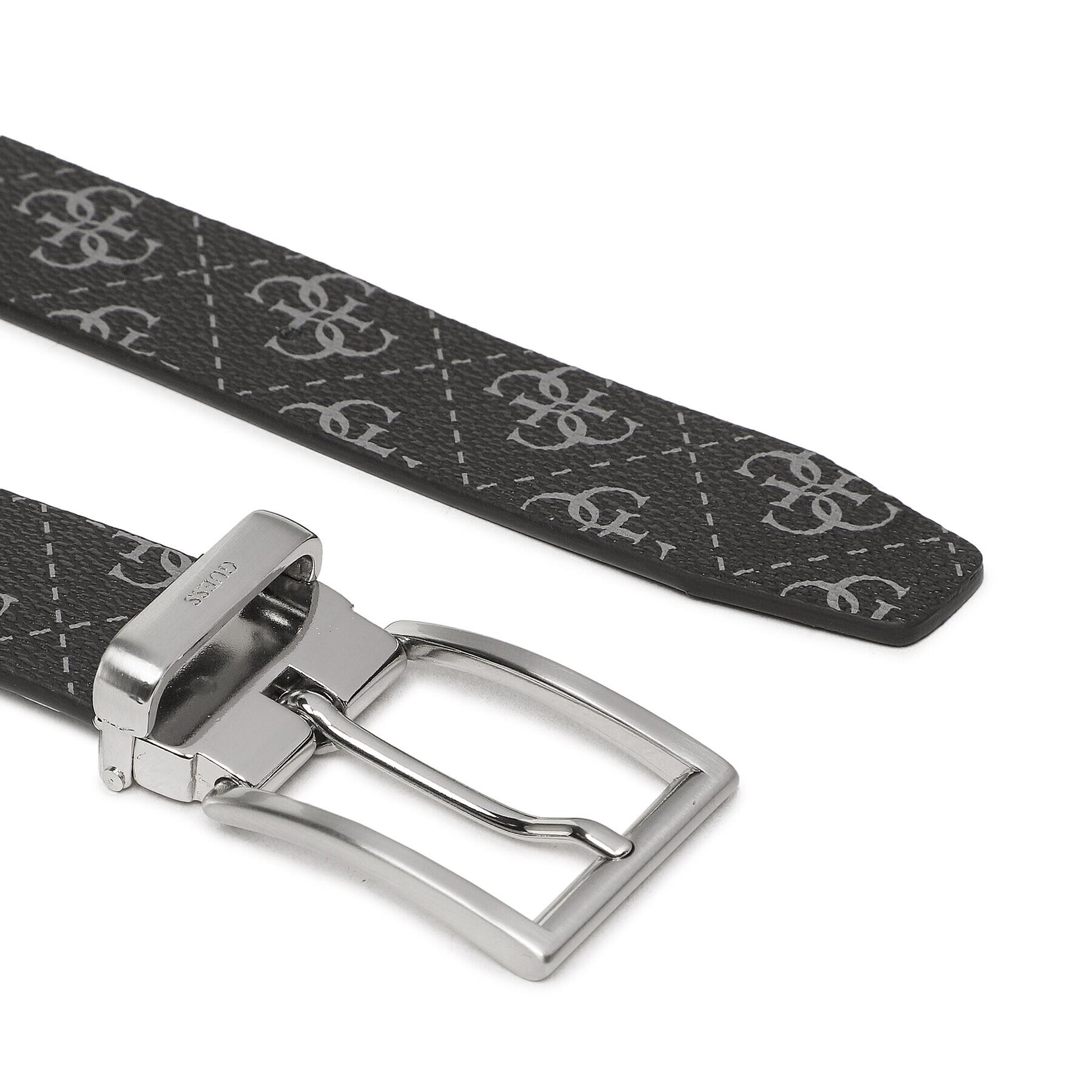 Guess Мъжки колан Vezzola Belts BM7543 LEA35 Черен - Pepit.bg