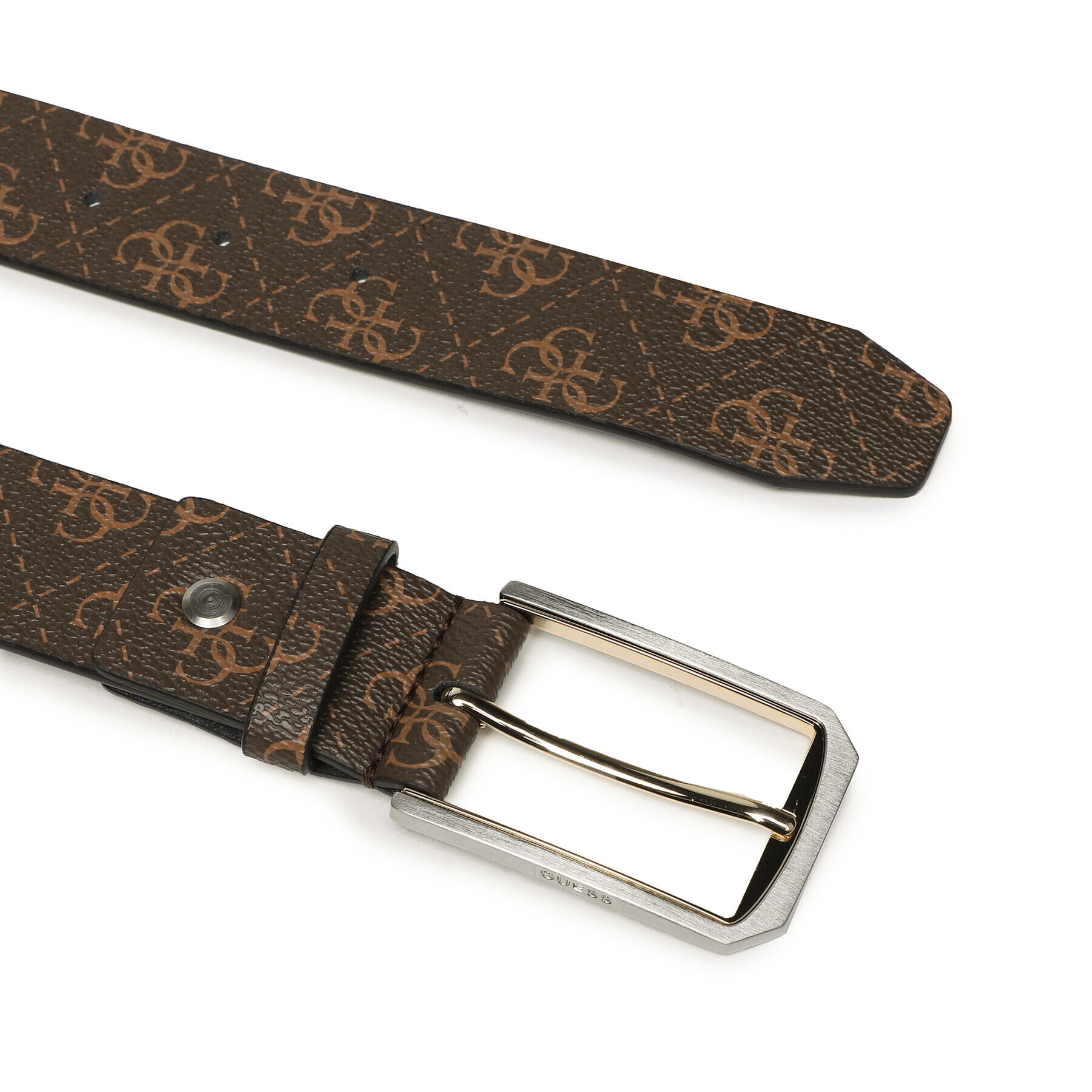 Guess Мъжки колан Vezzola Belts BM7723 VIN35 Кафяв - Pepit.bg