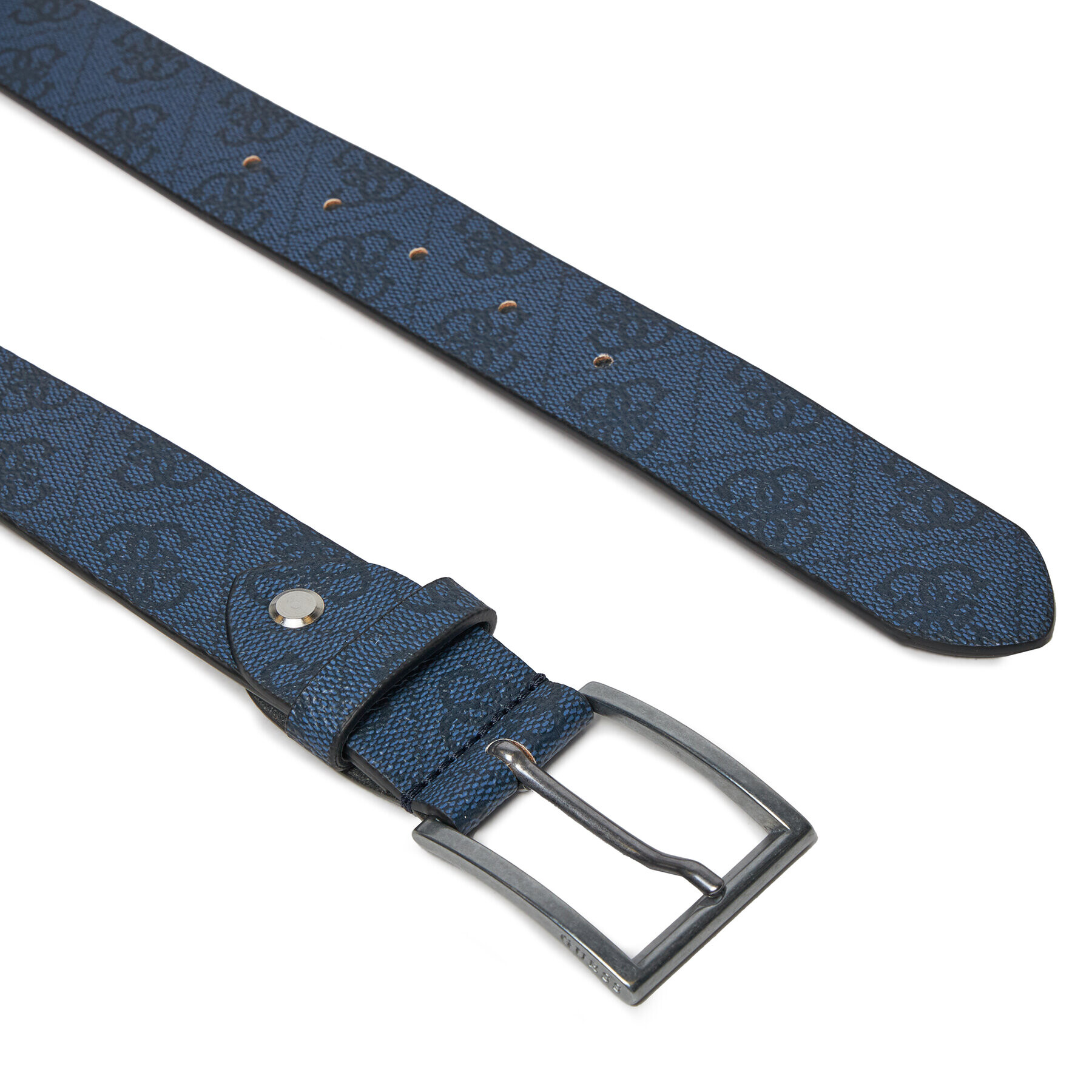 Guess Мъжки колан Vezzola Belts BM7781 P3435 Тъмносин - Pepit.bg