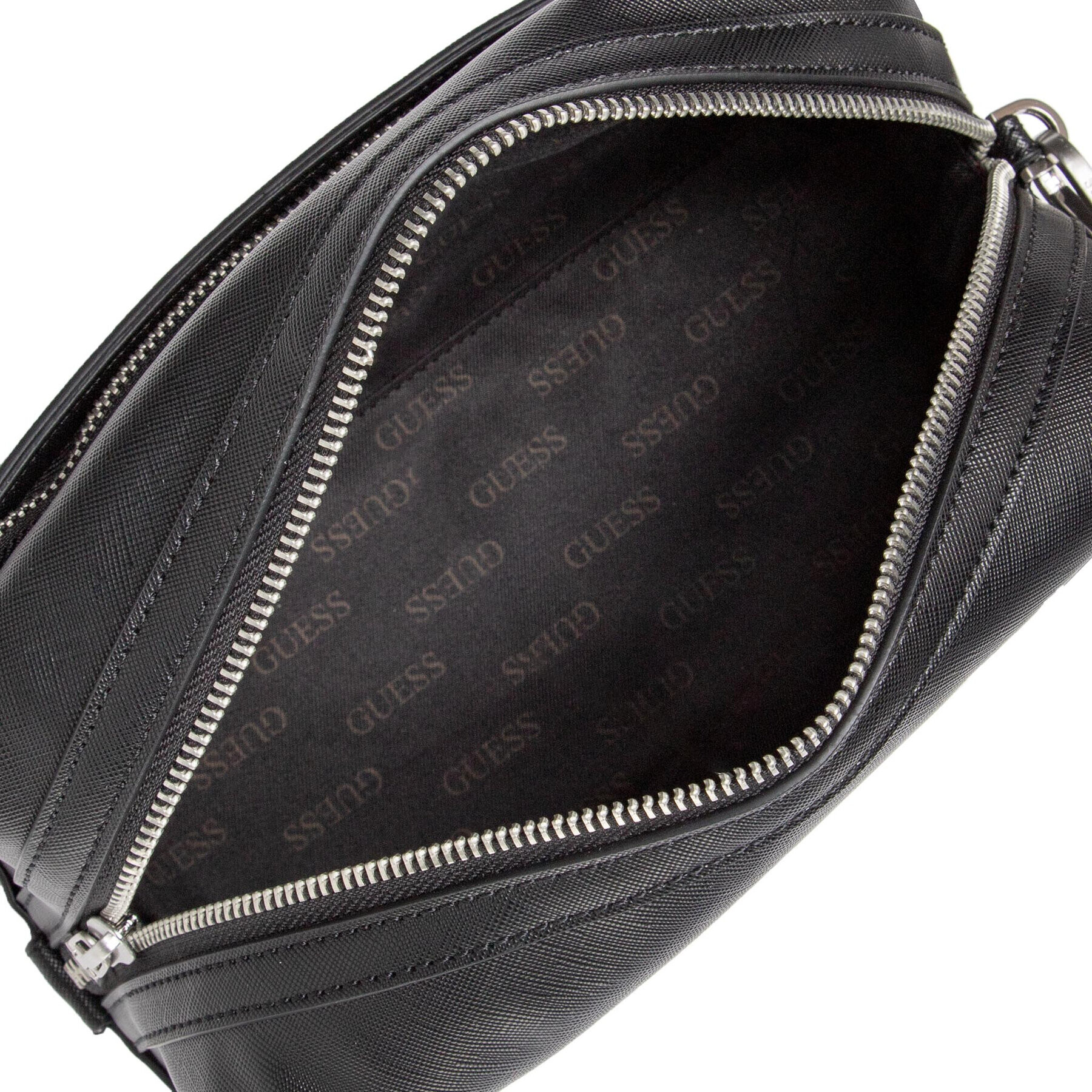 Guess Несесер Certosa Saffiano HMCERT P2243 Черен - Pepit.bg