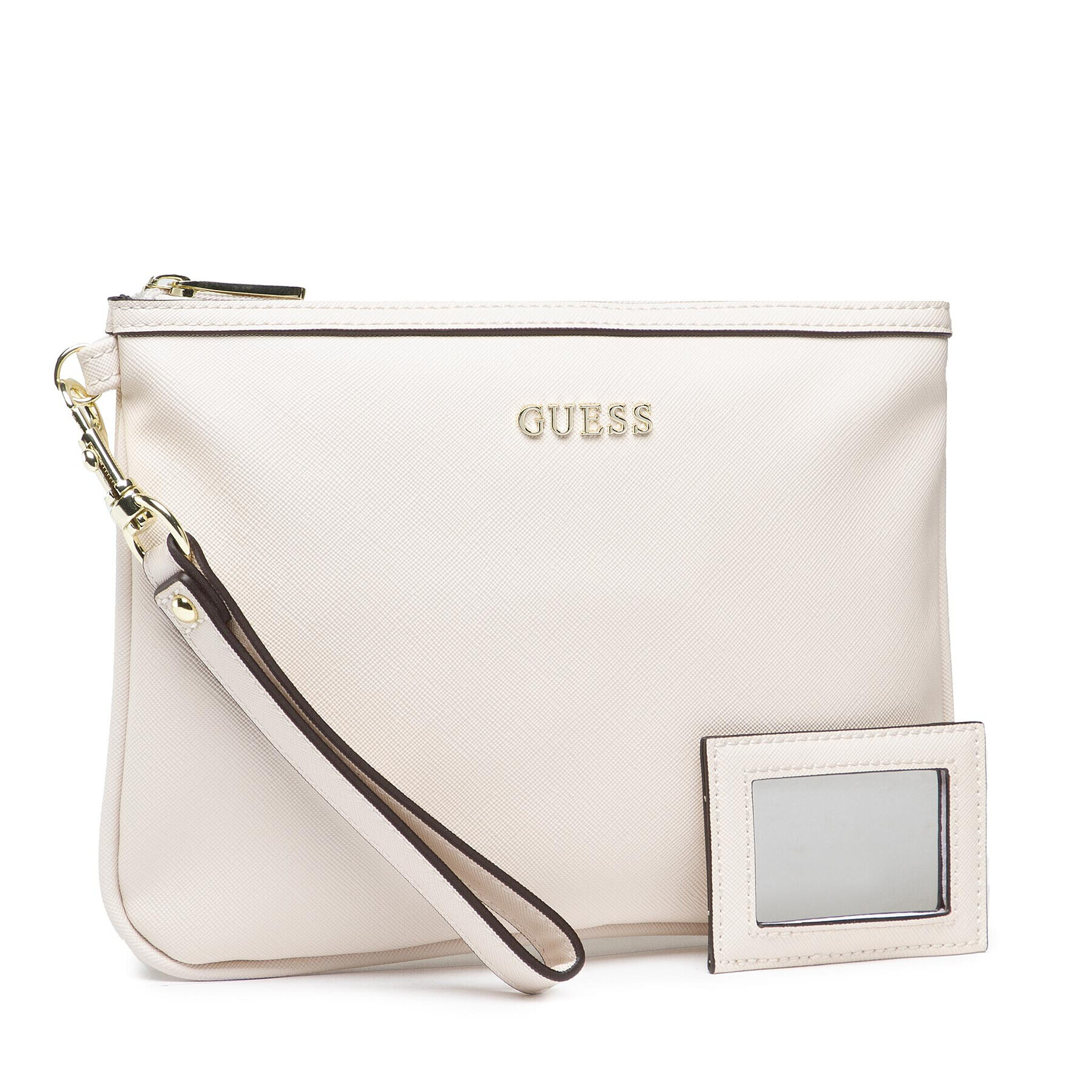 Guess Несесер Vanille Flat Top Zip PWVANI P2102 Бежов - Pepit.bg