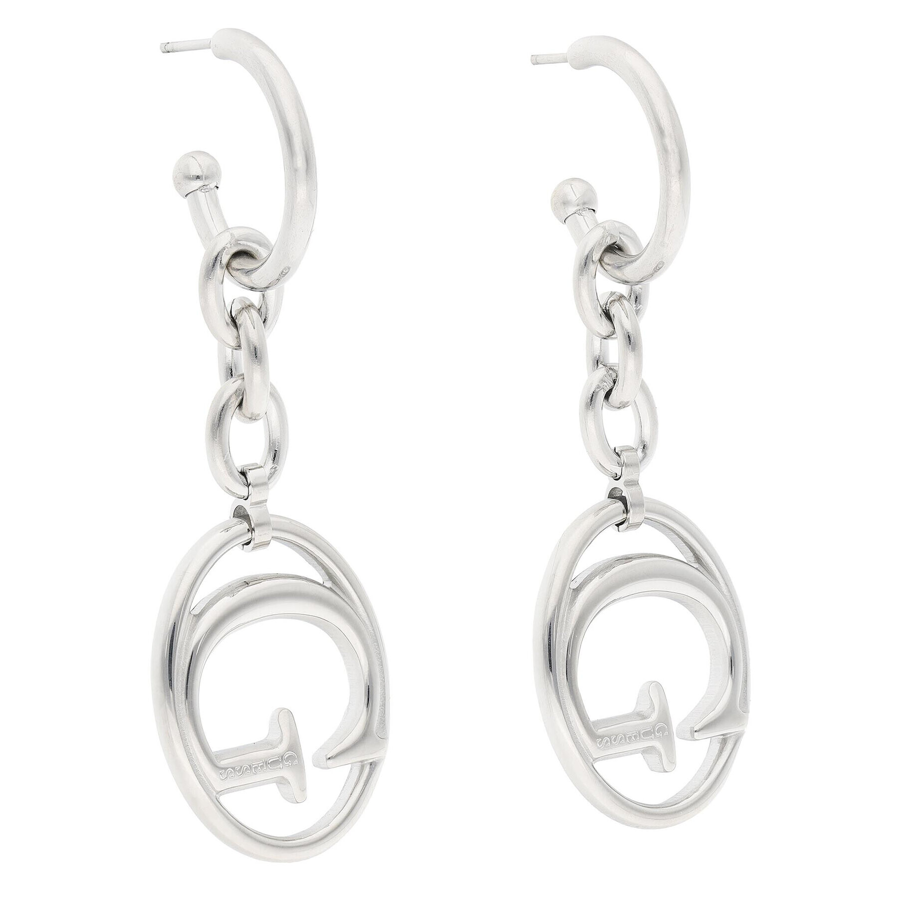 Guess Обици JUBE01 038JW RH Сребрист - Pepit.bg
