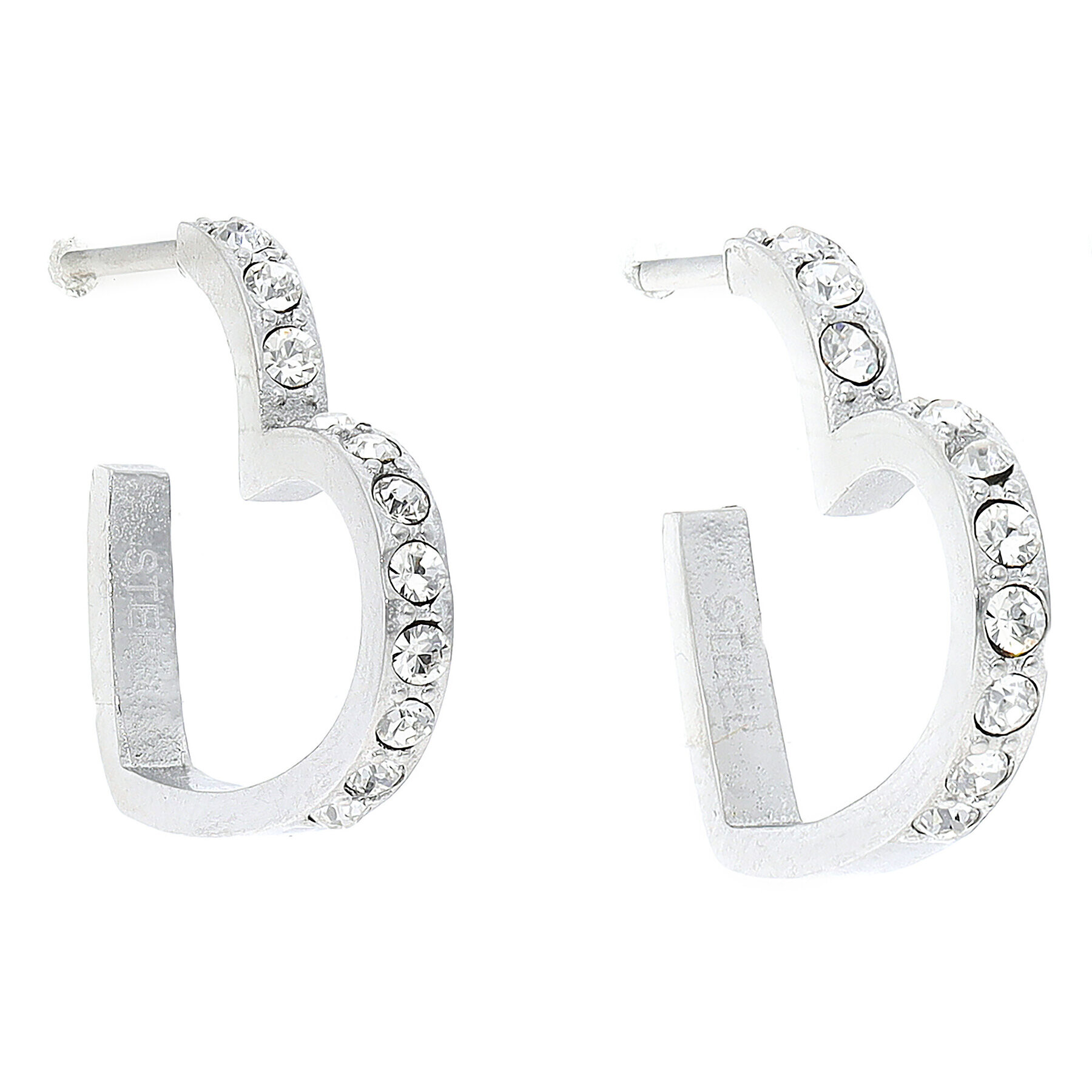 Guess Обици JUBE01 081JW Сребрист - Pepit.bg