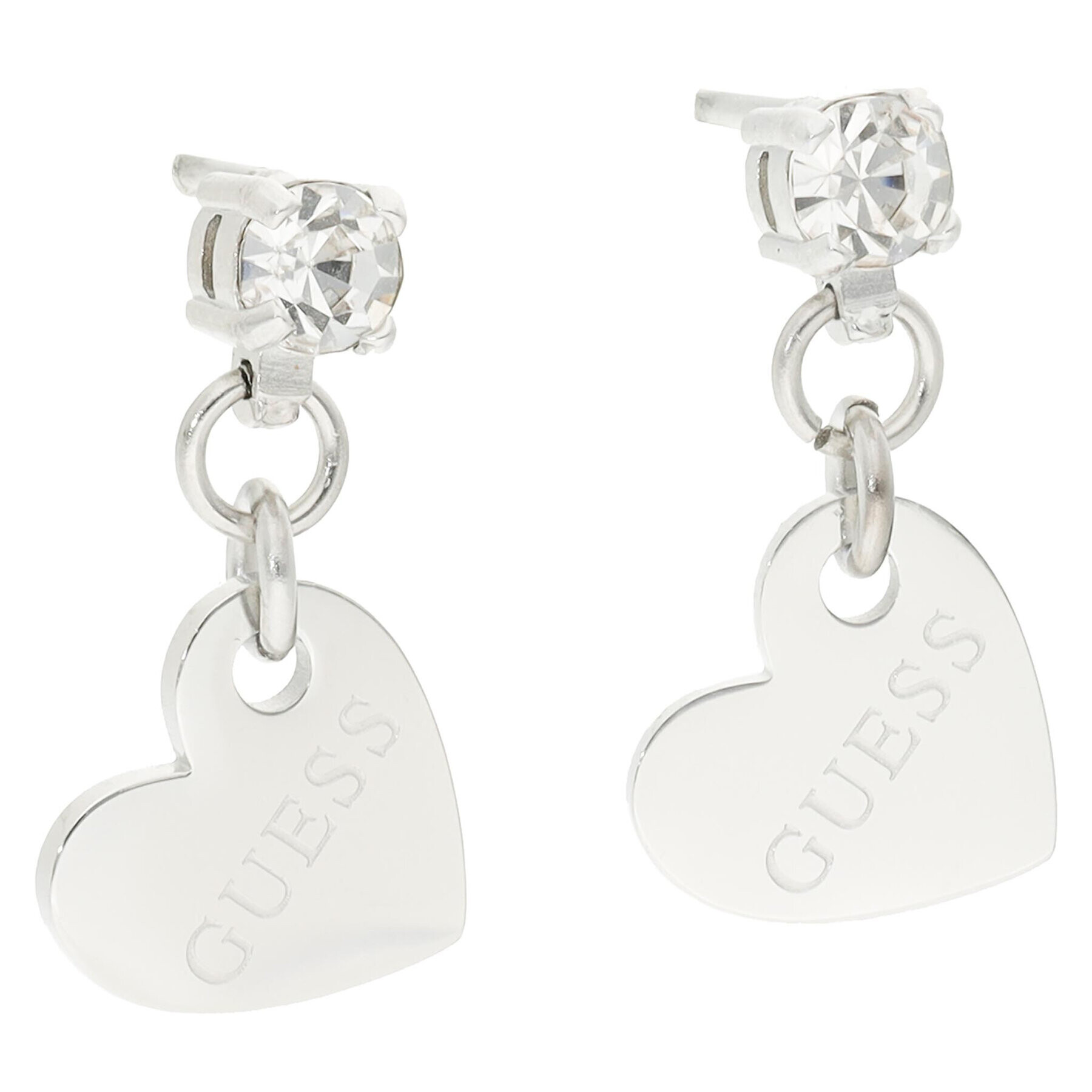 Guess Обици JUBE01 083JW Сребрист - Pepit.bg
