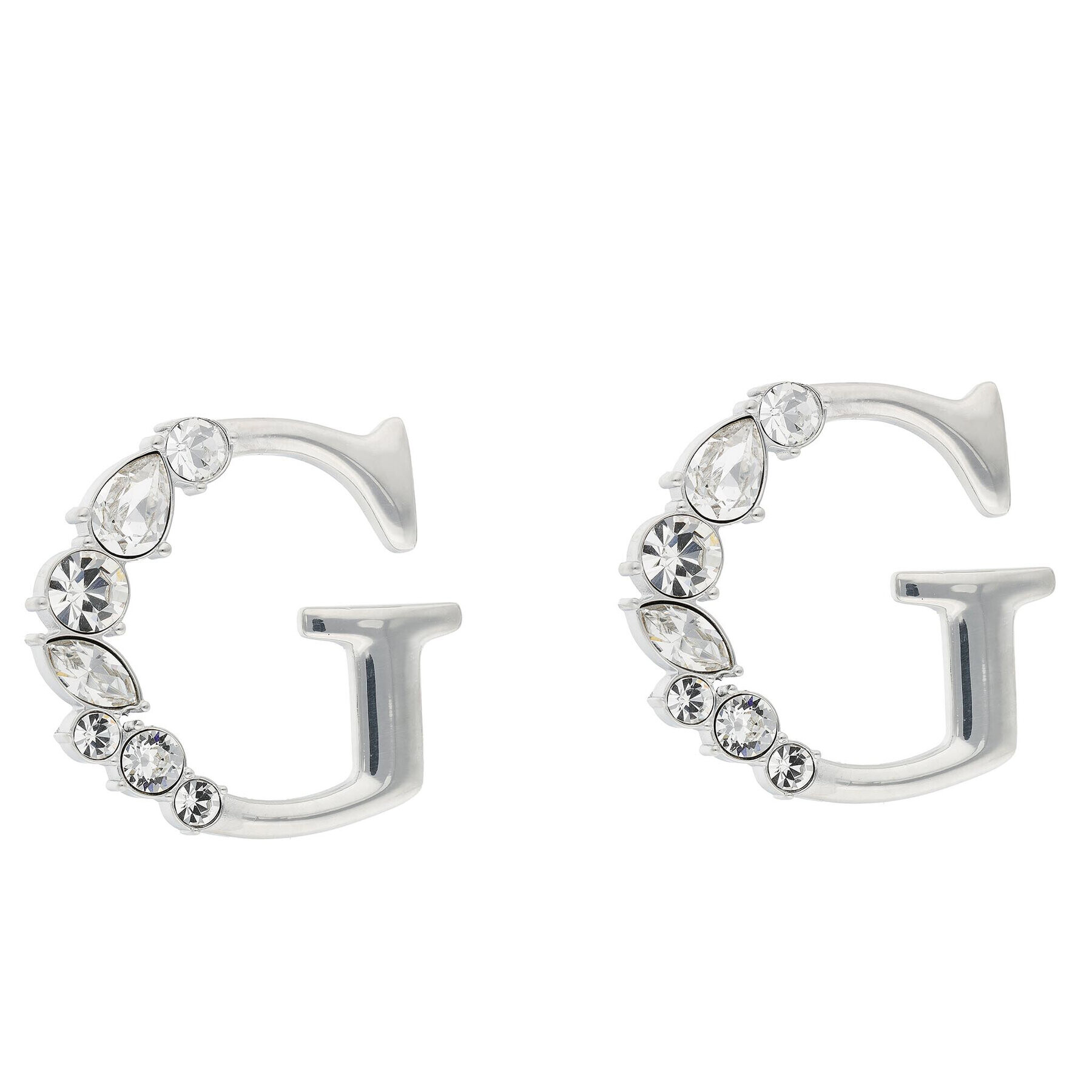 Guess Обици JUBE01 108JW Сребрист - Pepit.bg