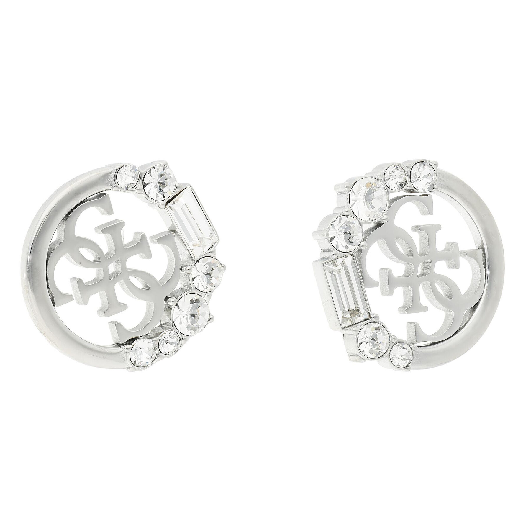 Guess Обици JUBE01 109JW Сребрист - Pepit.bg