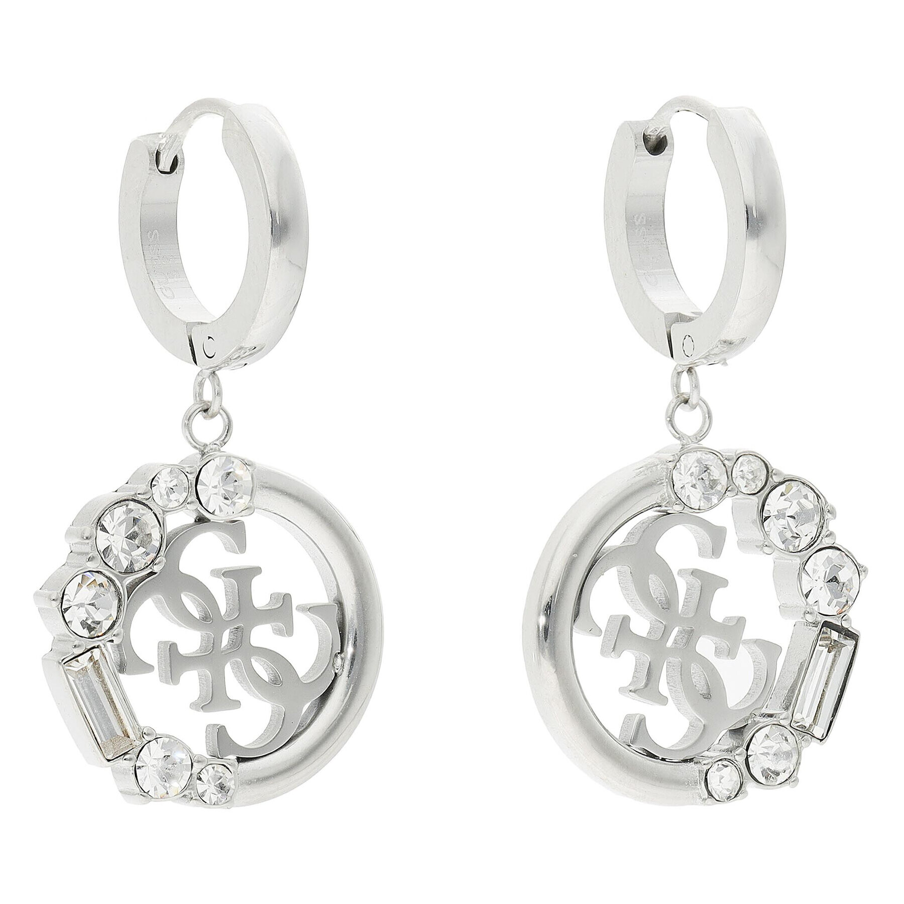 Guess Обици JUBE01 111JW Сребрист - Pepit.bg