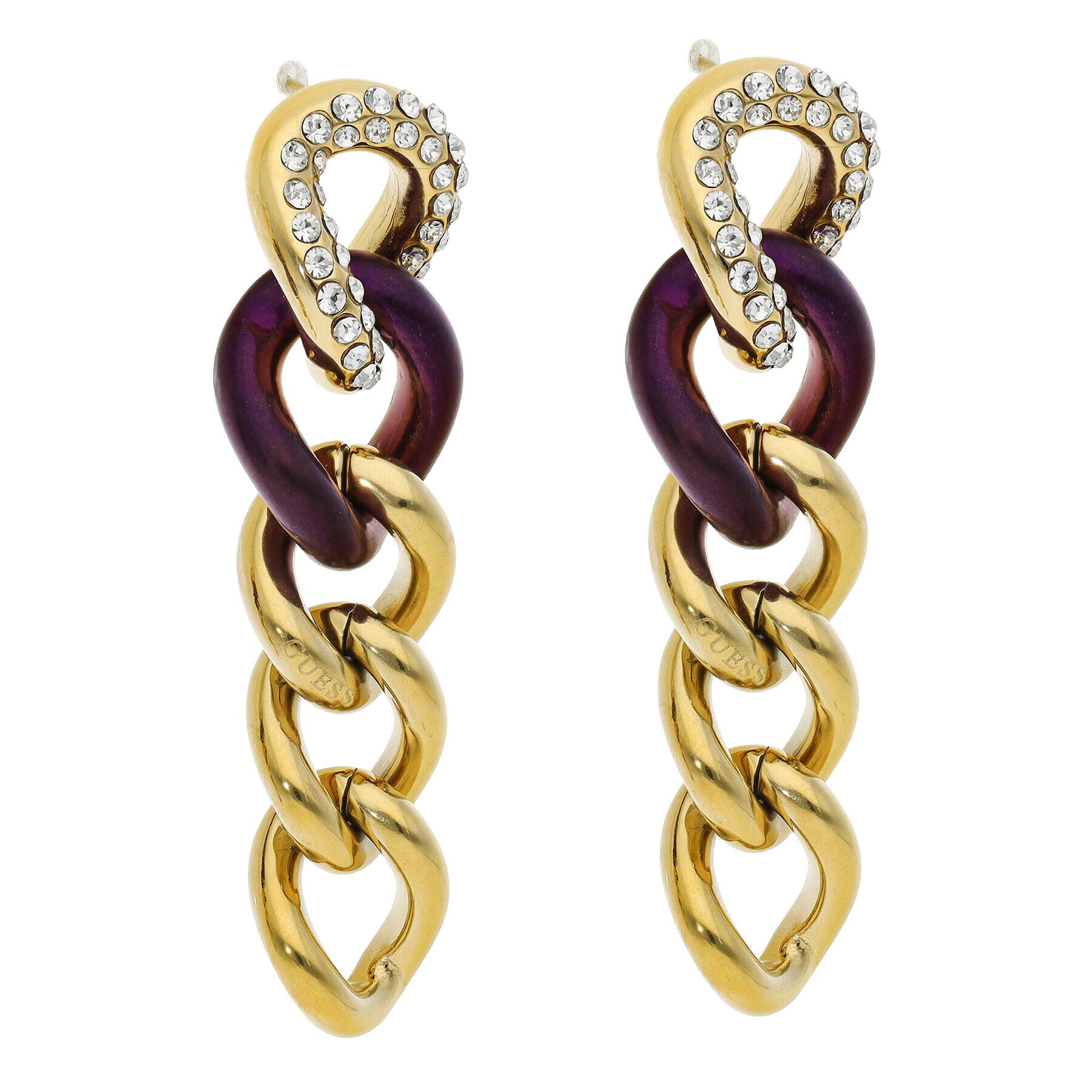 Guess Обици JUBE01 150JW Златист - Pepit.bg