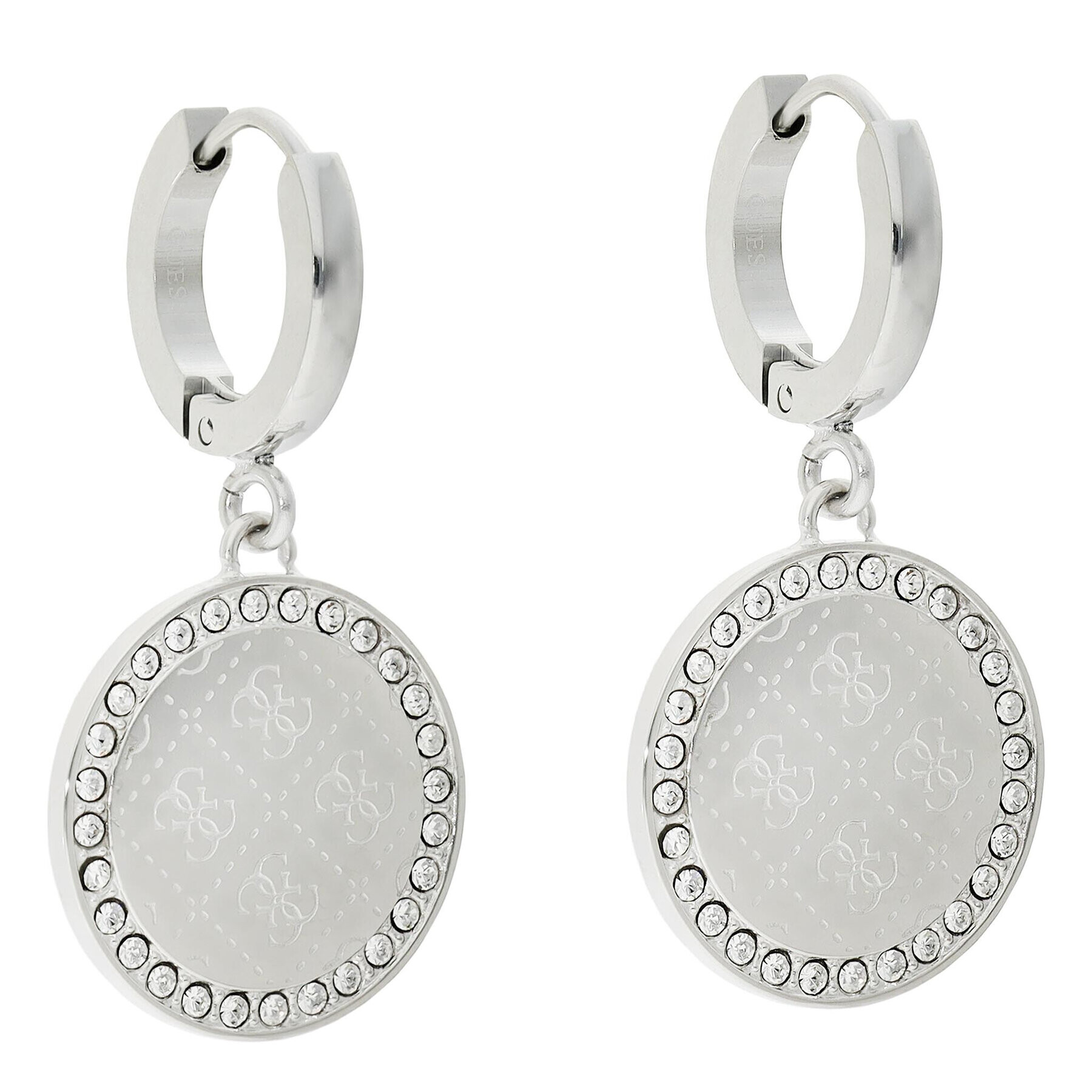 Guess Обици JUBE01 158JW Сребрист - Pepit.bg