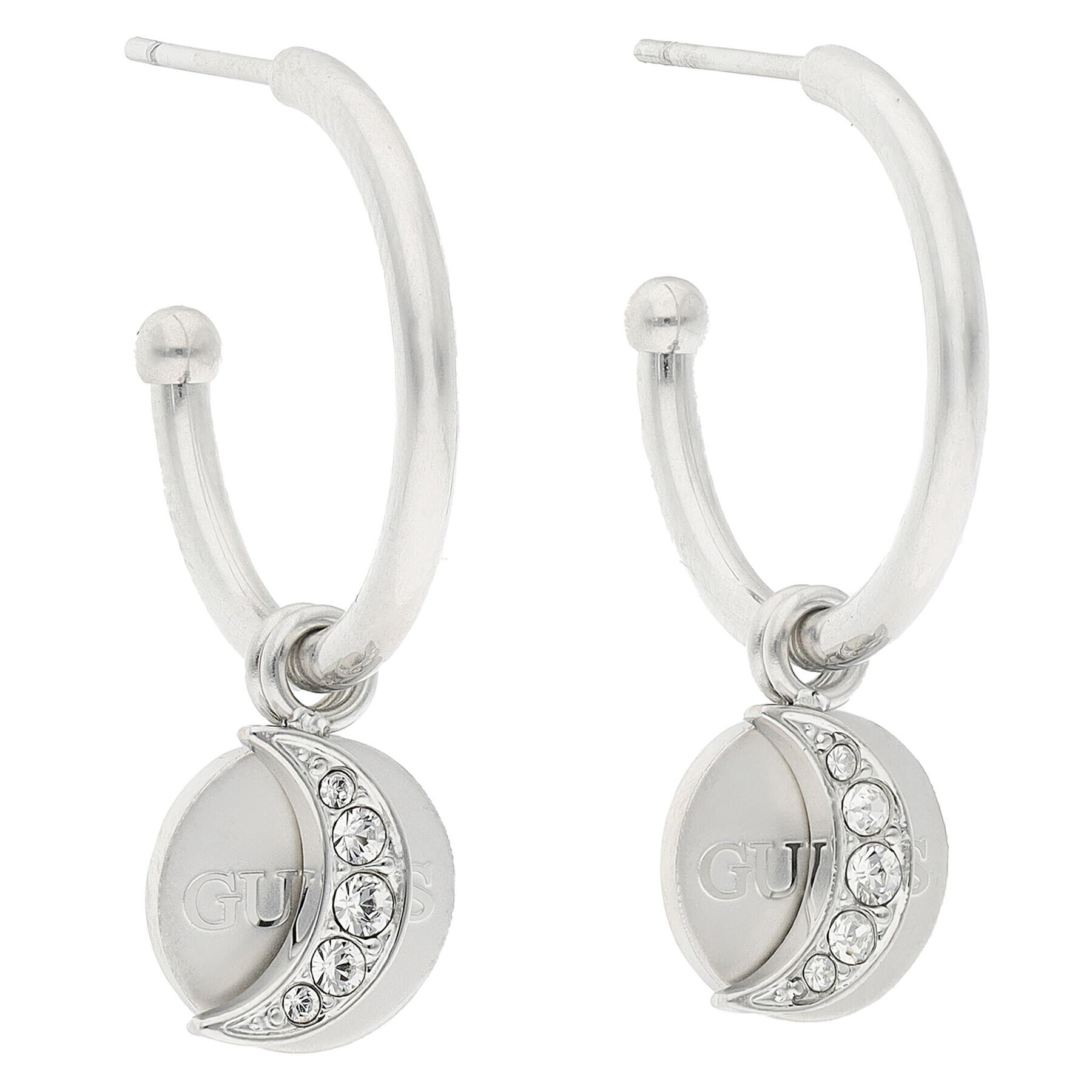 Guess Обици JUBE01 191JW Сребрист - Pepit.bg