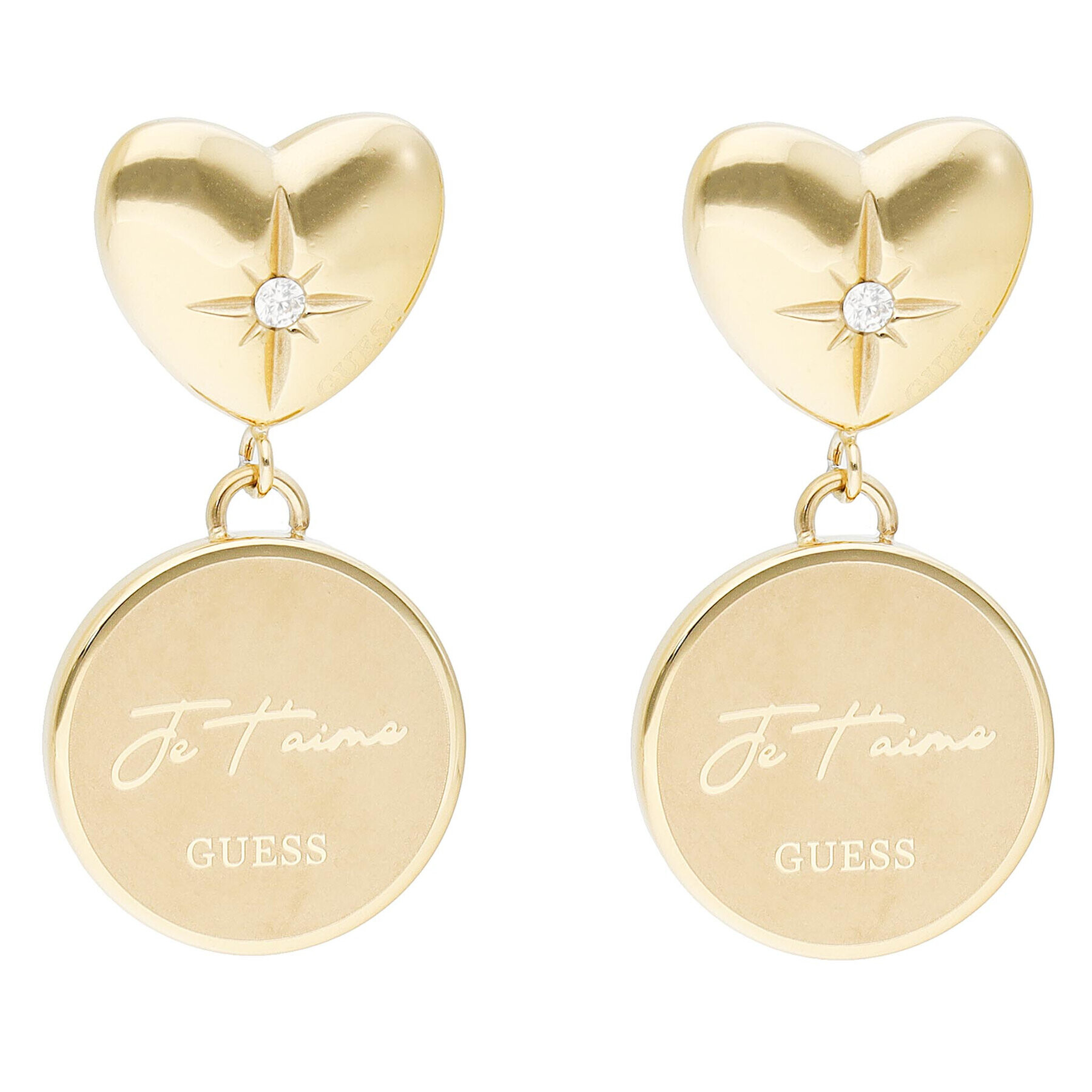 Guess Обици JUBE01 447JW Златист - Pepit.bg