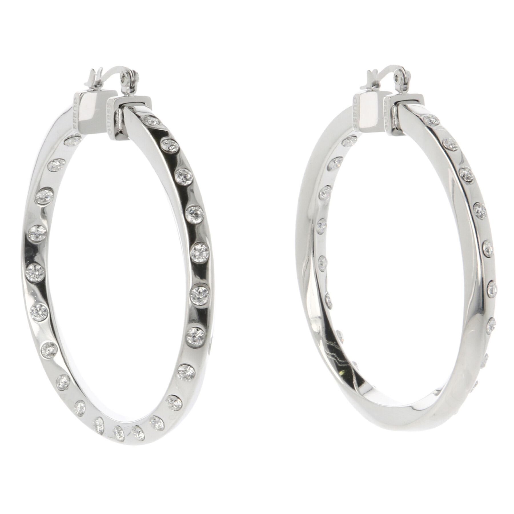 Guess Обици JUBE01 486JW Сребрист - Pepit.bg