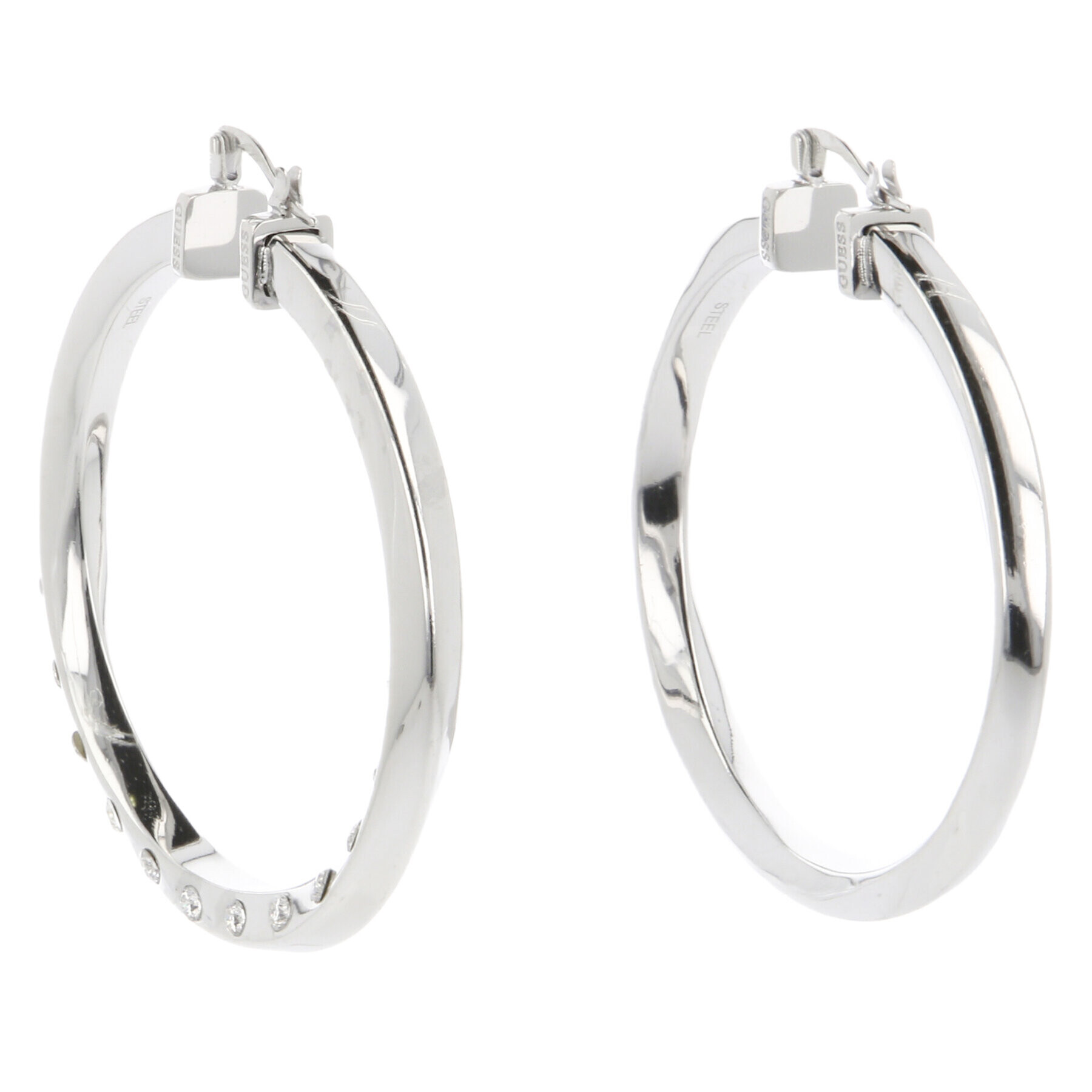 Guess Обици JUBE01 486JW Сребрист - Pepit.bg