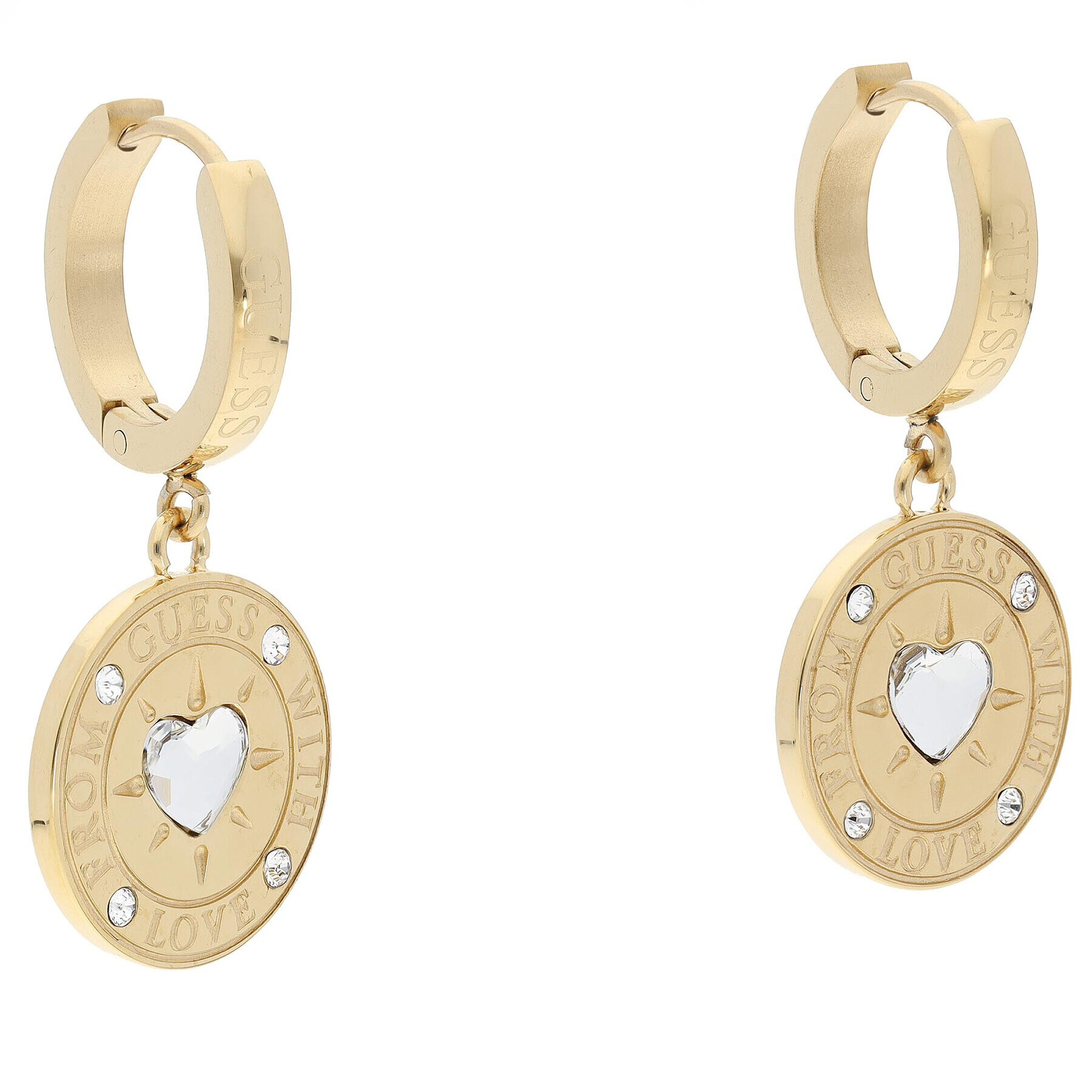 Guess Обици JUBE70 027JW Златист - Pepit.bg