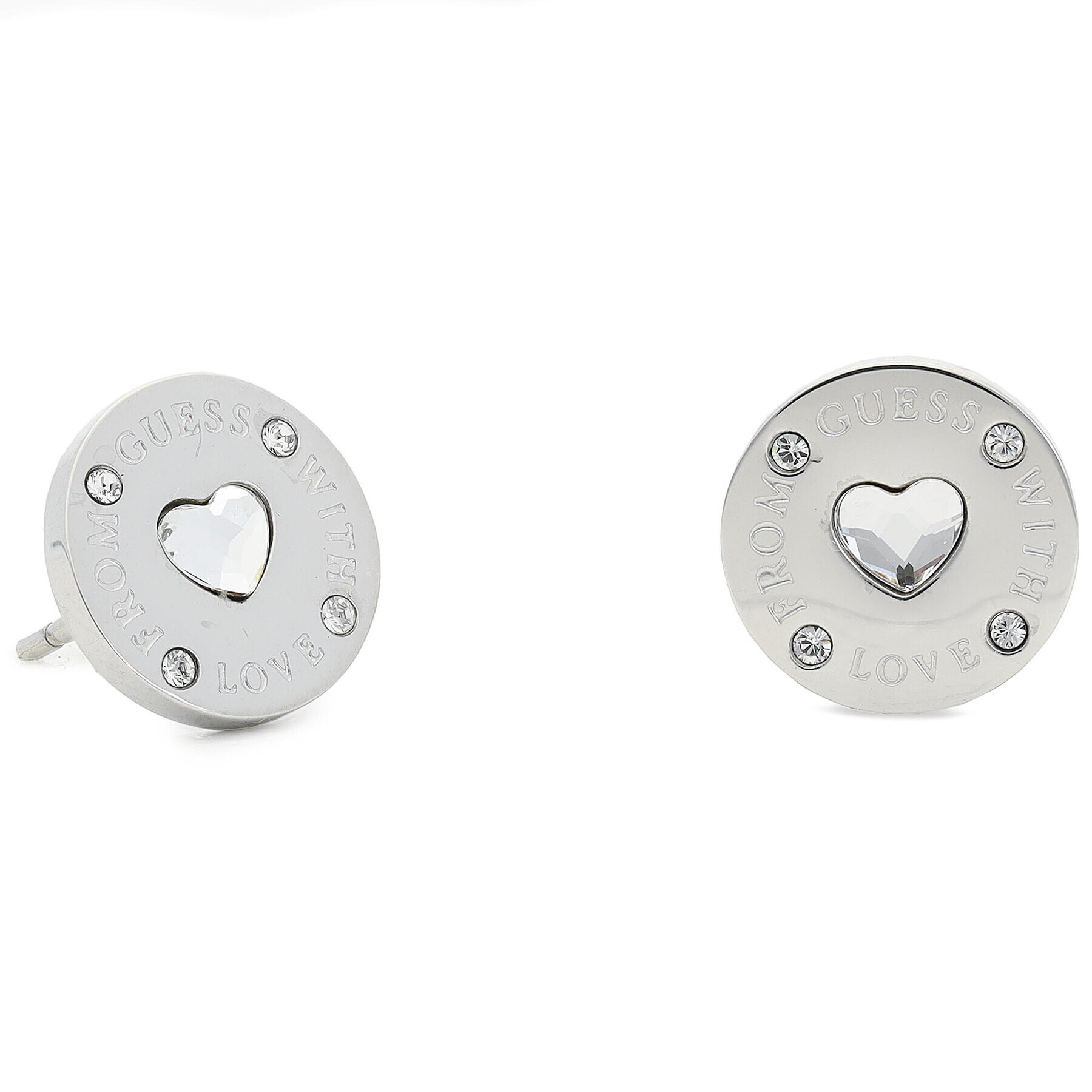 Guess Обици JUBE70 036JW Сребрист - Pepit.bg