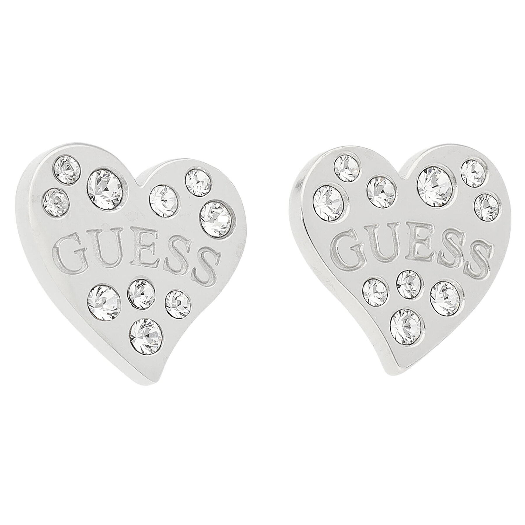Guess Обици JUBE78 051JW Сребрист - Pepit.bg