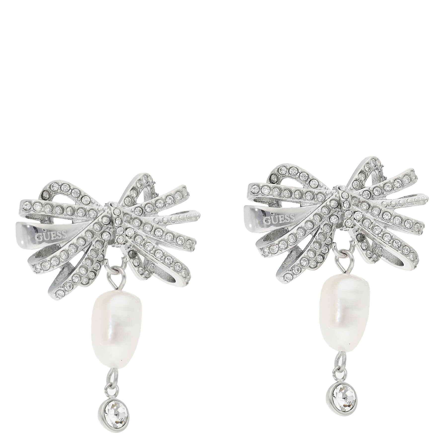 Guess Обици JUBE01 323JW Сребрист - Pepit.bg