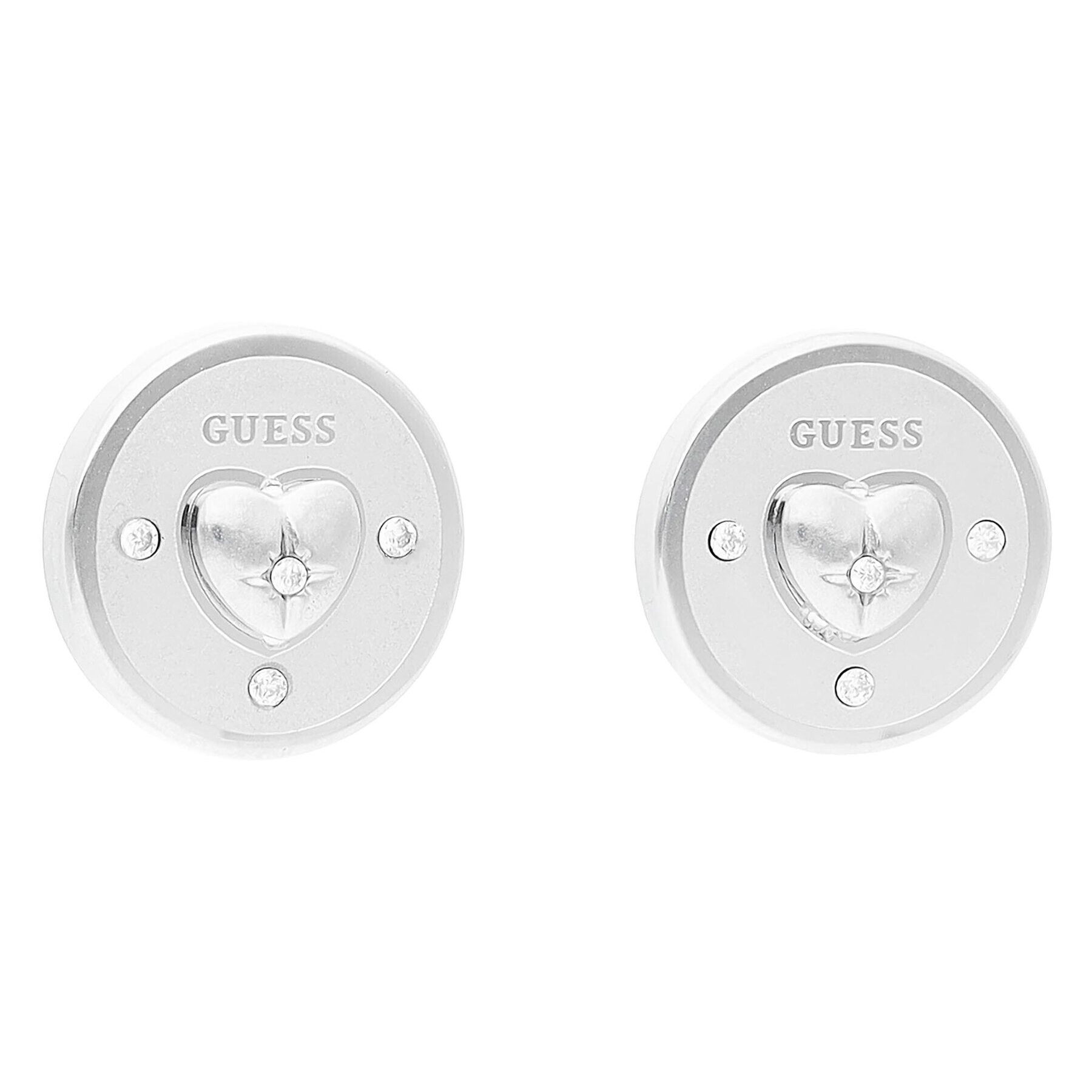 Guess Обици JUBE01 446JW Сребрист - Pepit.bg