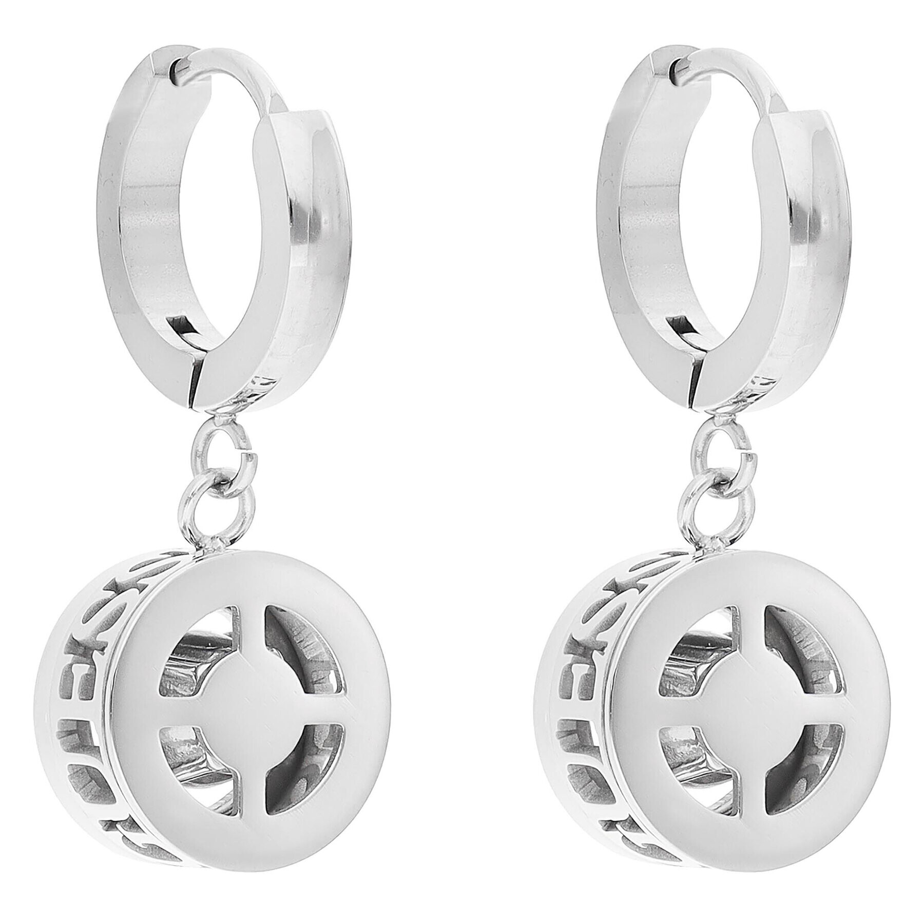 Guess Обици JUBE01 463JW Сребрист - Pepit.bg