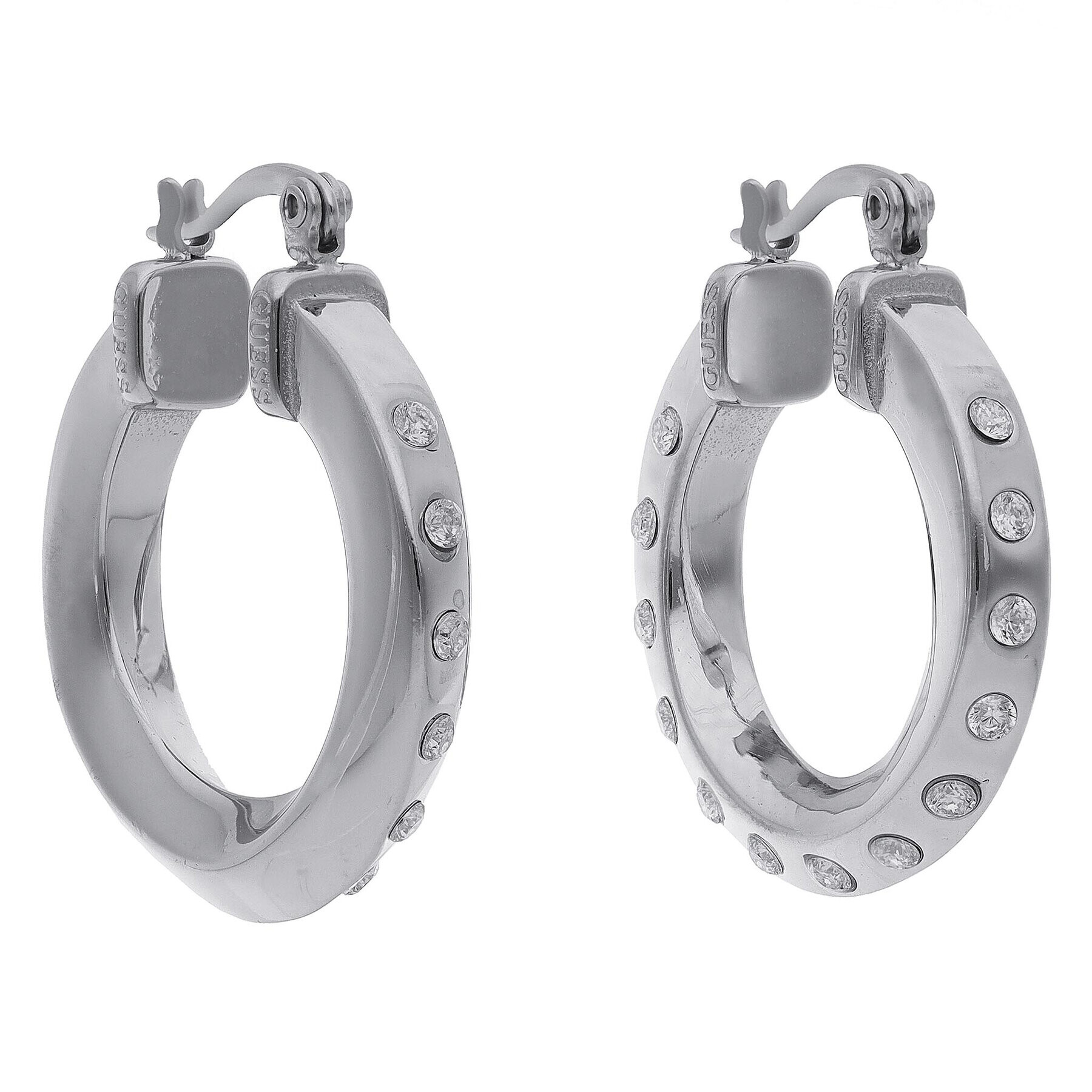 Guess Обици JUBE01 487JW Сребрист - Pepit.bg