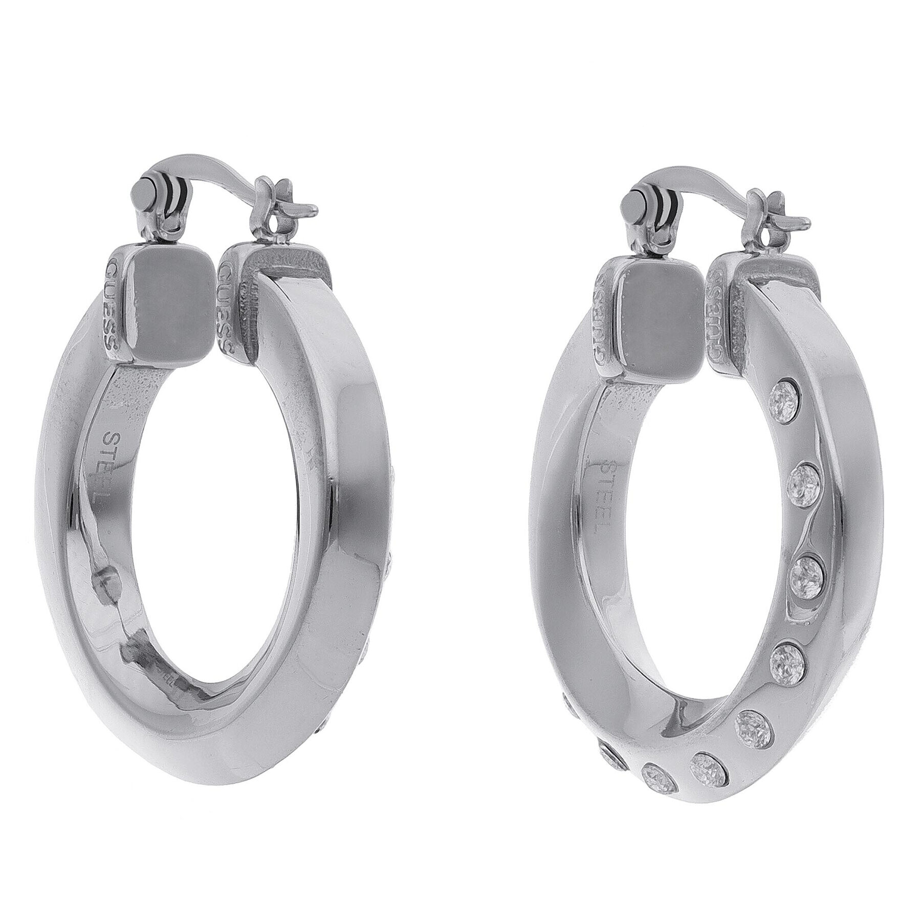 Guess Обици JUBE01 487JW Сребрист - Pepit.bg