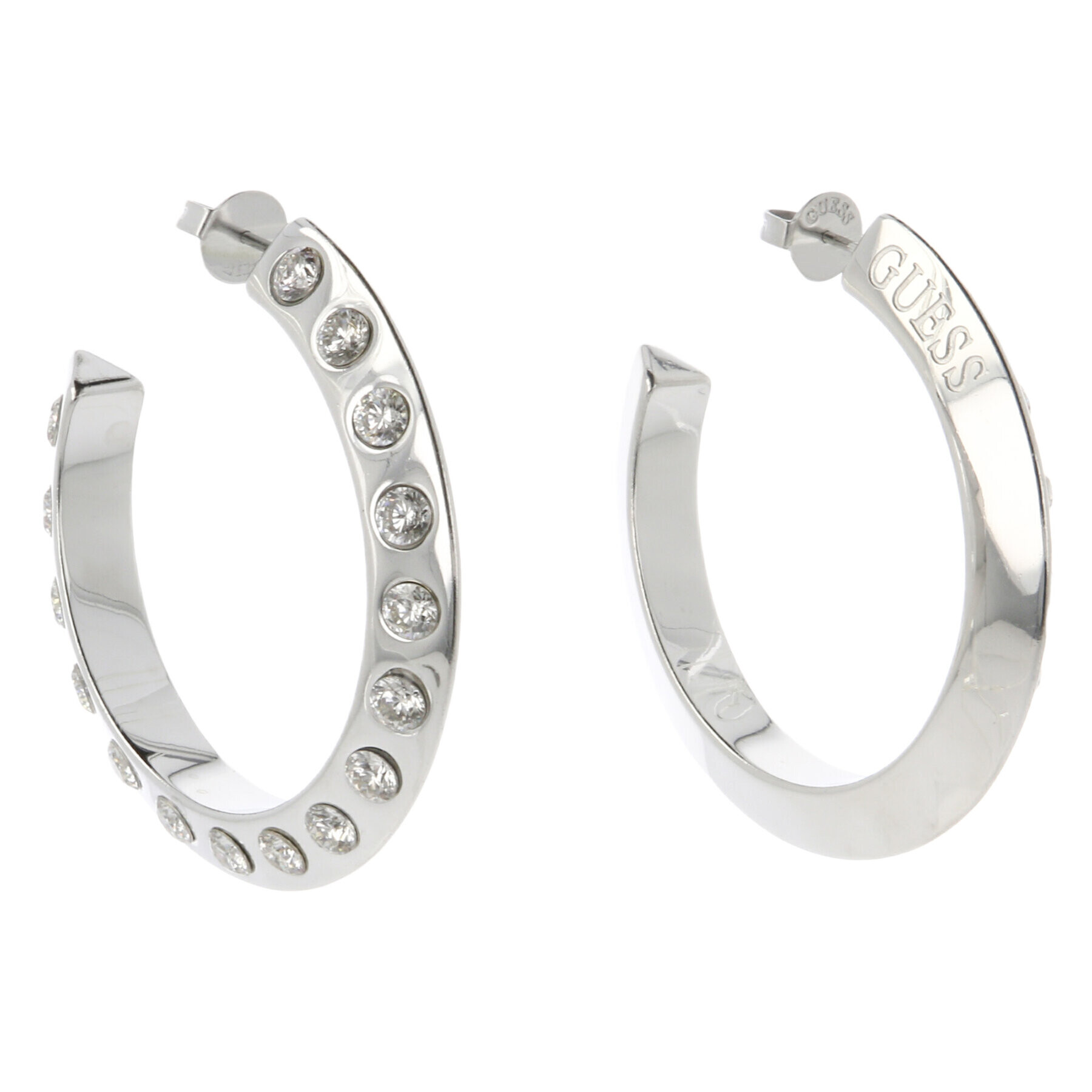 Guess Обици JUBE01 489JW Сребрист - Pepit.bg