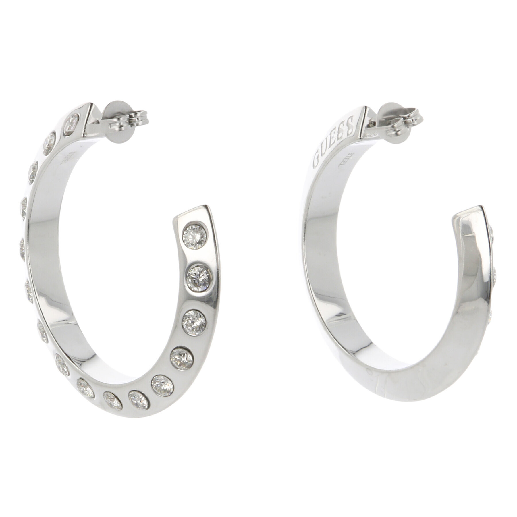 Guess Обици JUBE01 489JW Сребрист - Pepit.bg