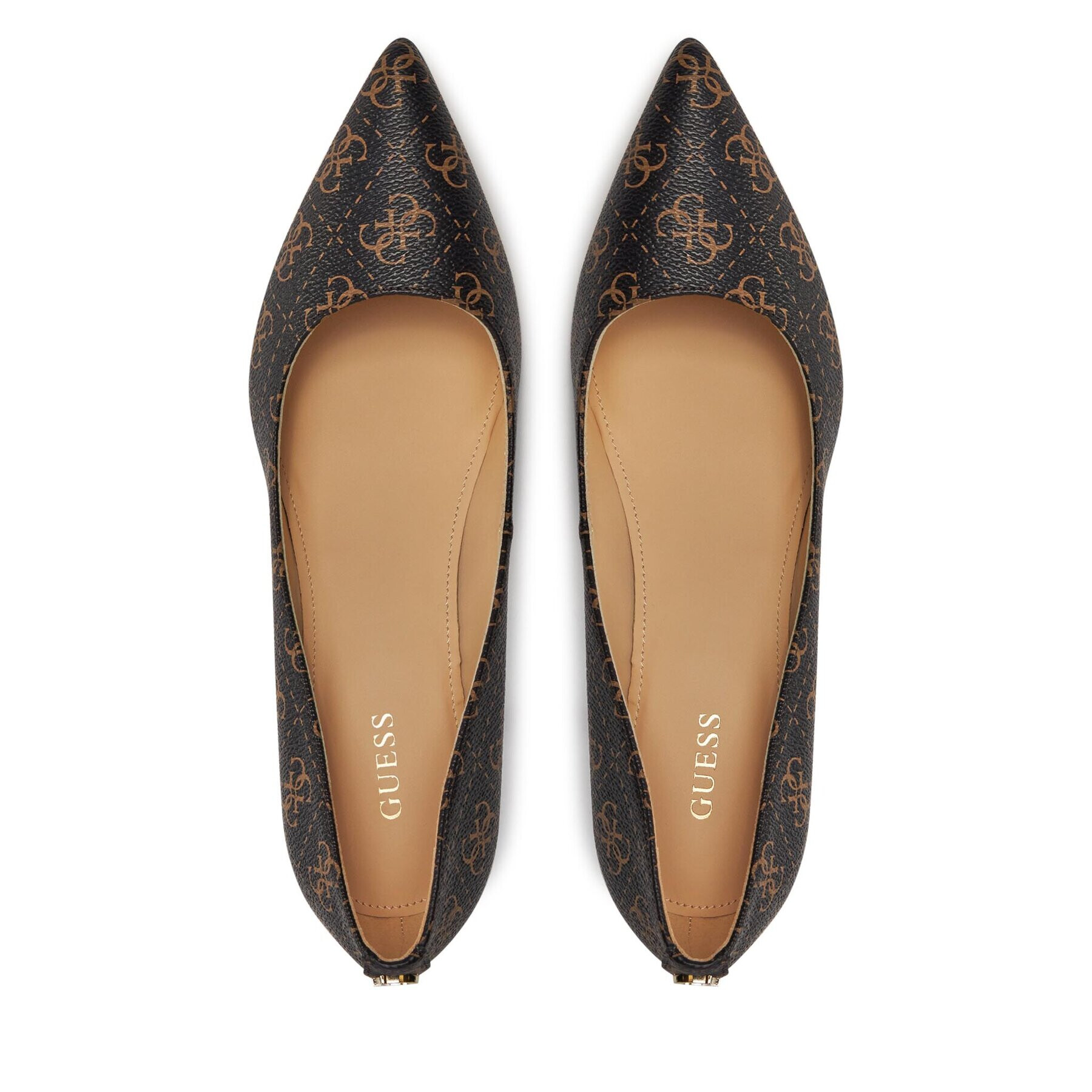 Guess Обувки на ток FL8D11 FAL08 Кафяв - Pepit.bg
