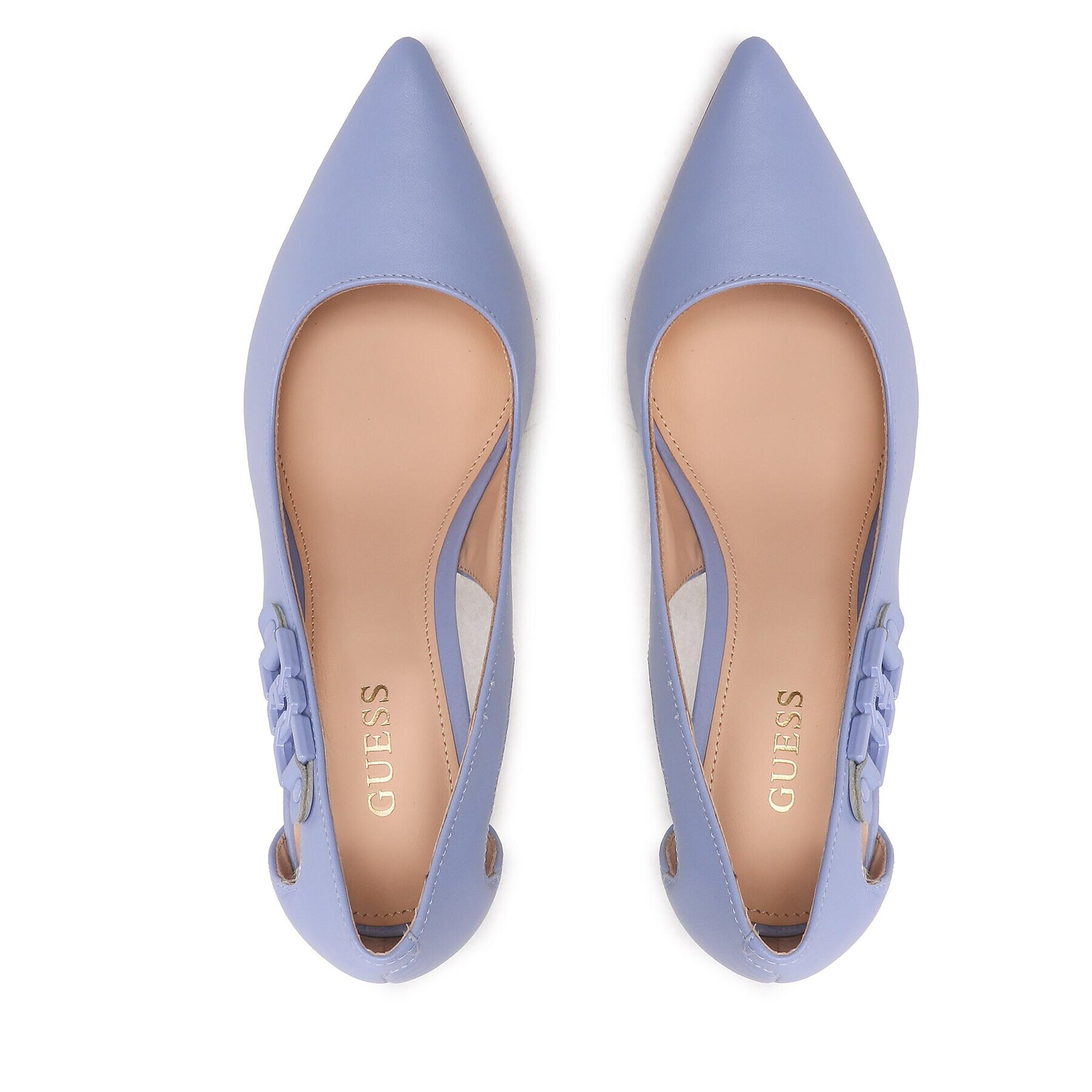 Guess Обувки на ток Gabbi FL5GBB LEA08 Виолетов - Pepit.bg