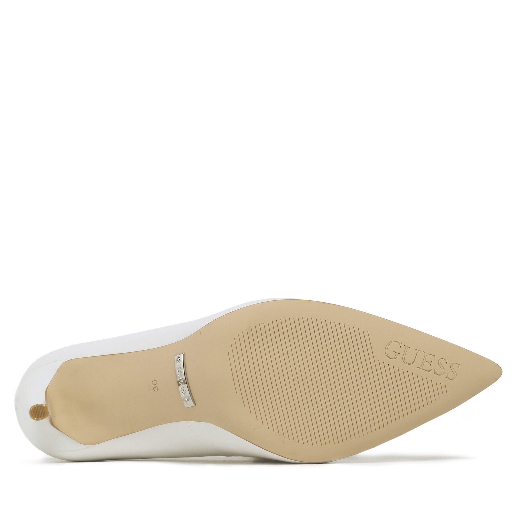 Guess Обувки на ток Piera9 FL5PI9 LEA08 Бял - Pepit.bg