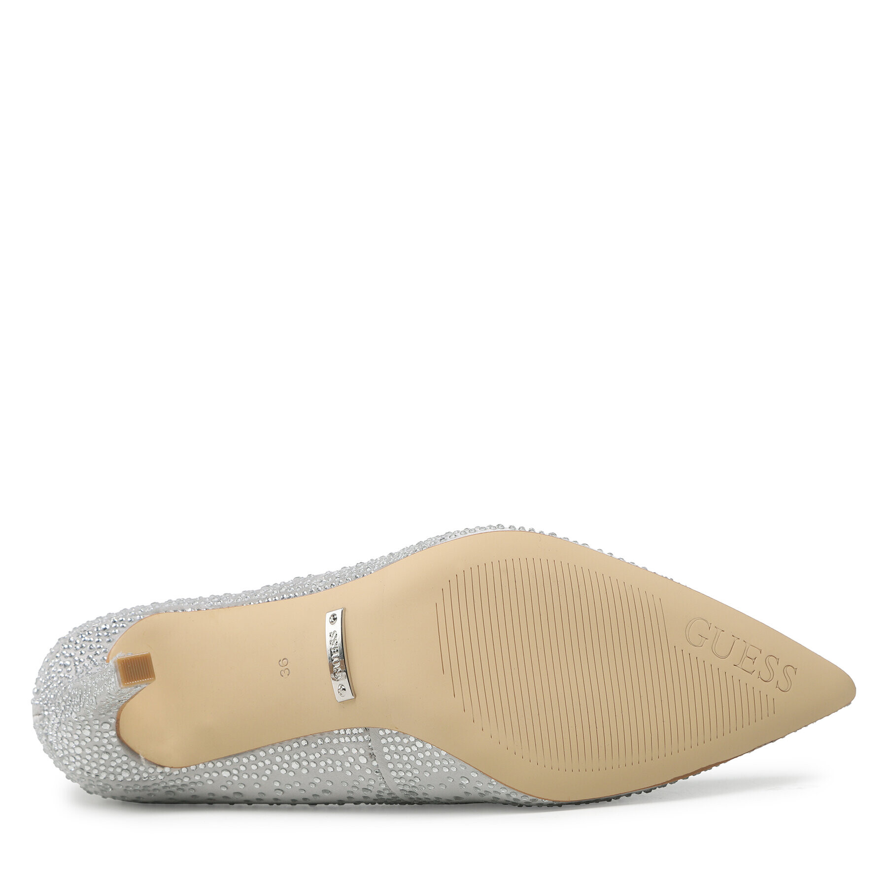 Guess Обувки на ток Silks FL5SLK SAT08 Сребрист - Pepit.bg