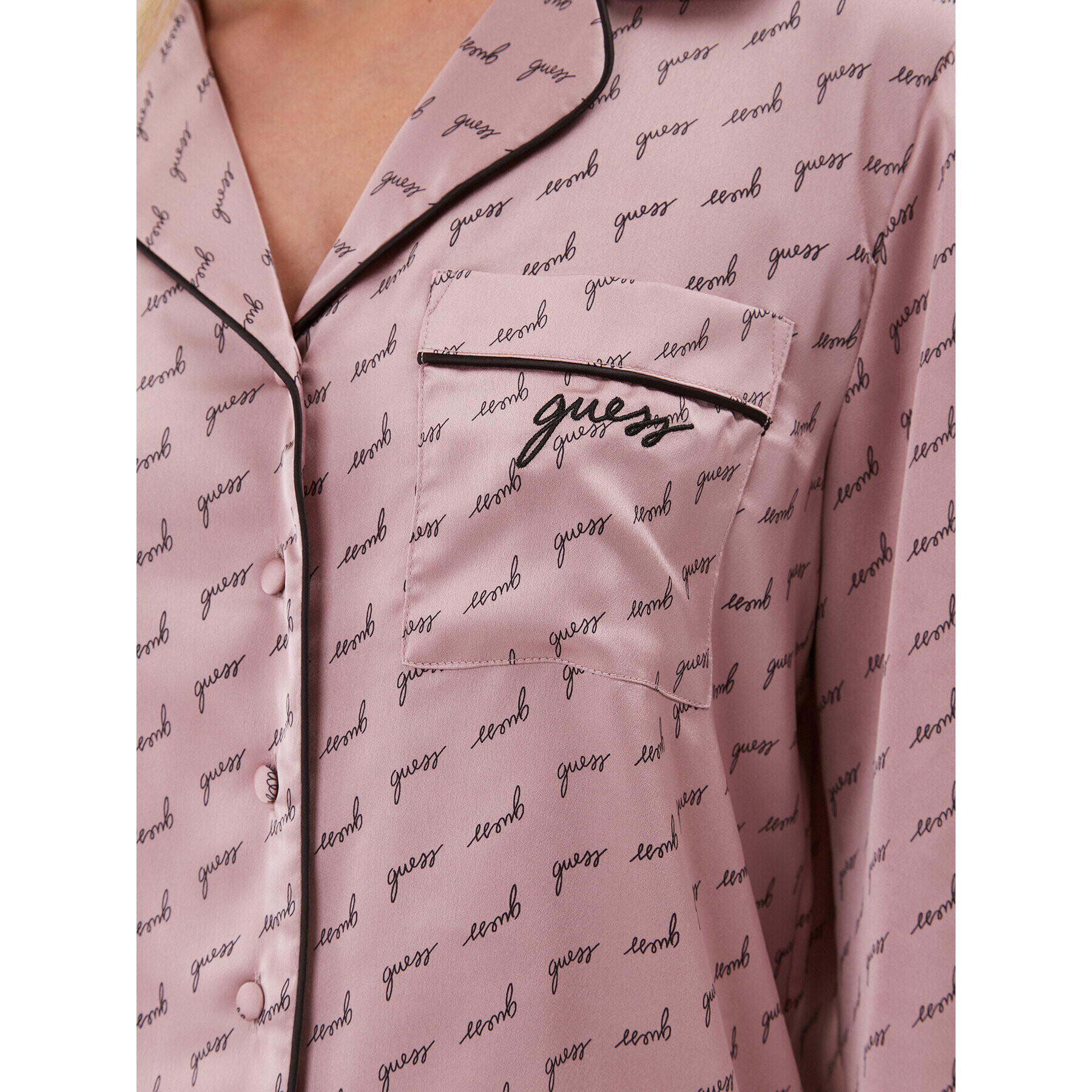 Guess Пижама O3BX07 WFTE2 Розов Regular Fit - Pepit.bg
