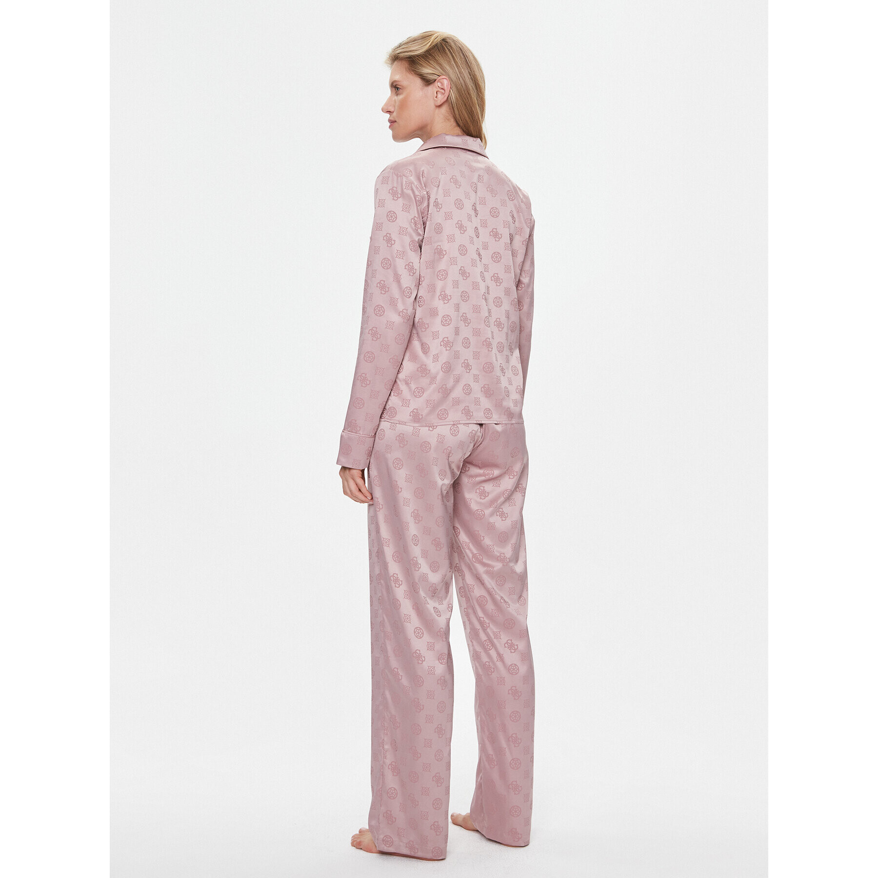 Guess Пижама O4RX04 WFTL0 Розов Regular Fit - Pepit.bg