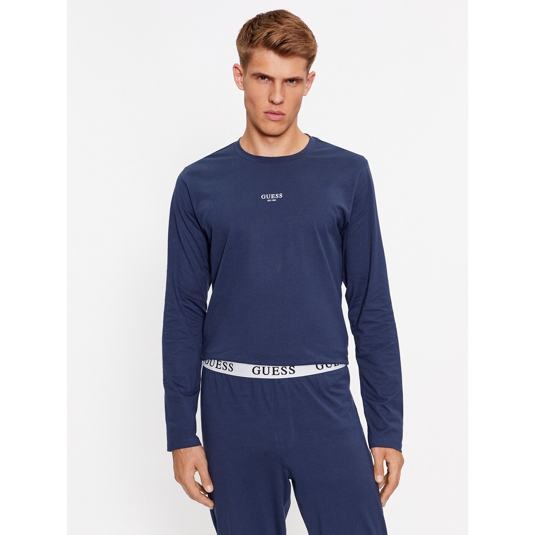Guess Пижама U2BX00 KBZG0 Син Regular Fit - Pepit.bg