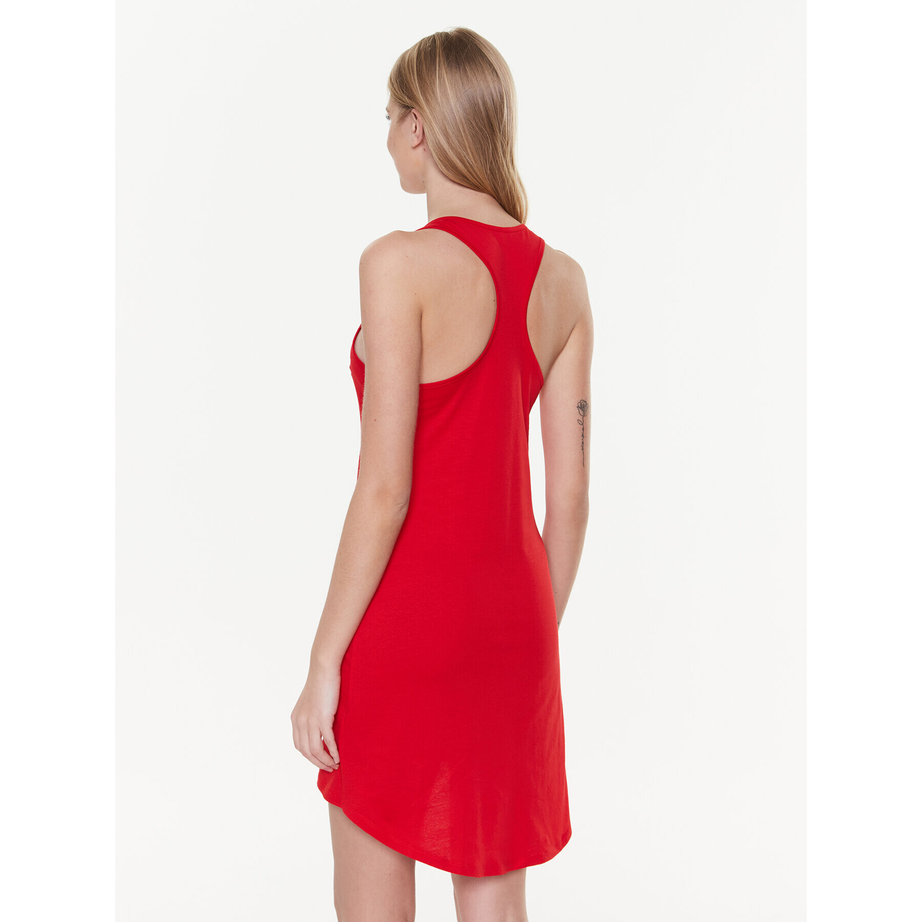Guess Плажна рокля Logo E3GP03 JA914 Бордо Regular Fit - Pepit.bg