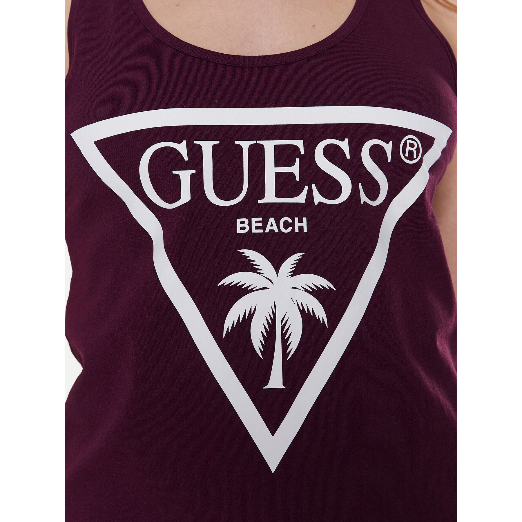 Guess Плажна рокля Logo E3GP03 JA914 Виолетов Regular Fit - Pepit.bg