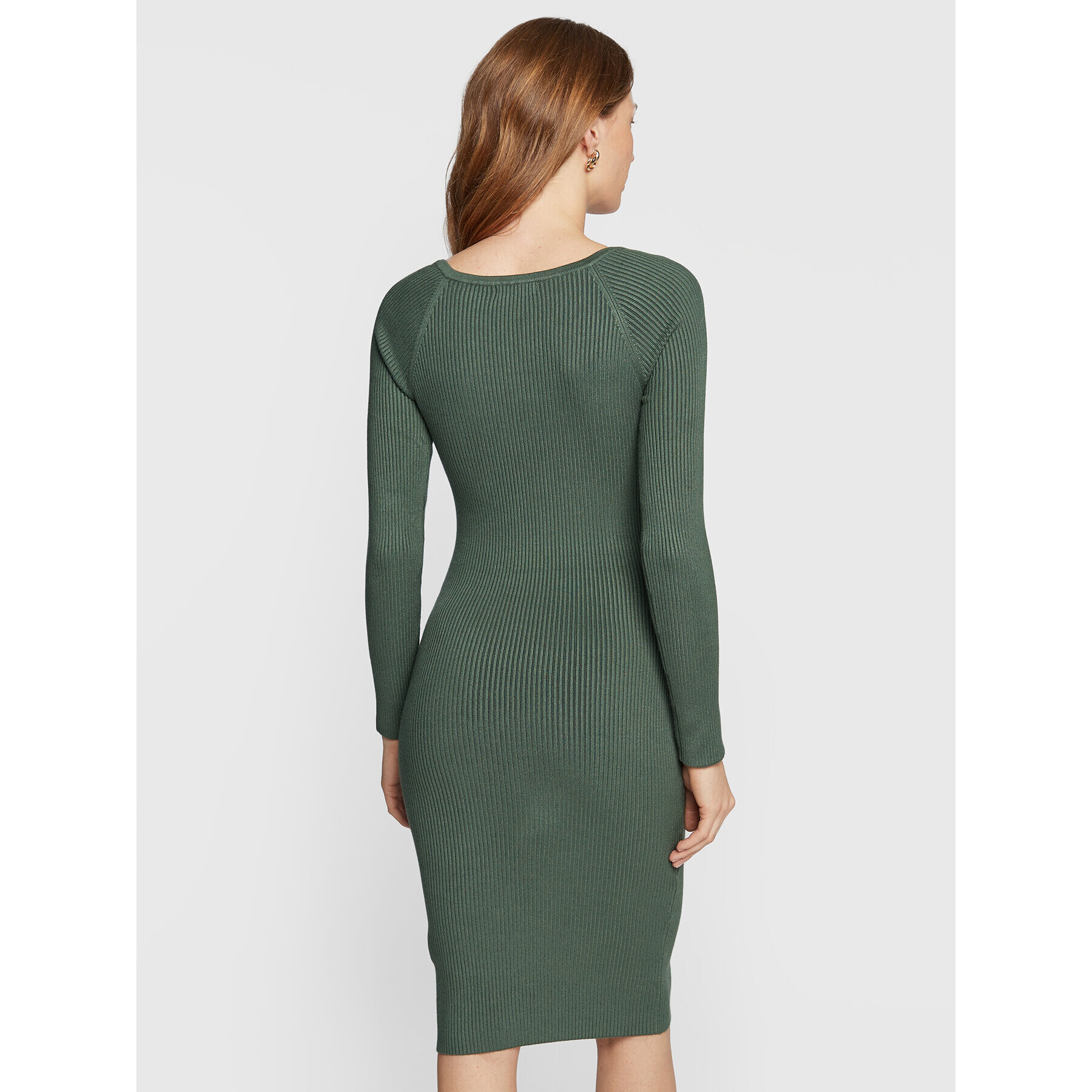 Guess Плетена рокля Bodycon W2BK55 Z2YJ2 Зелен Slim Fit - Pepit.bg