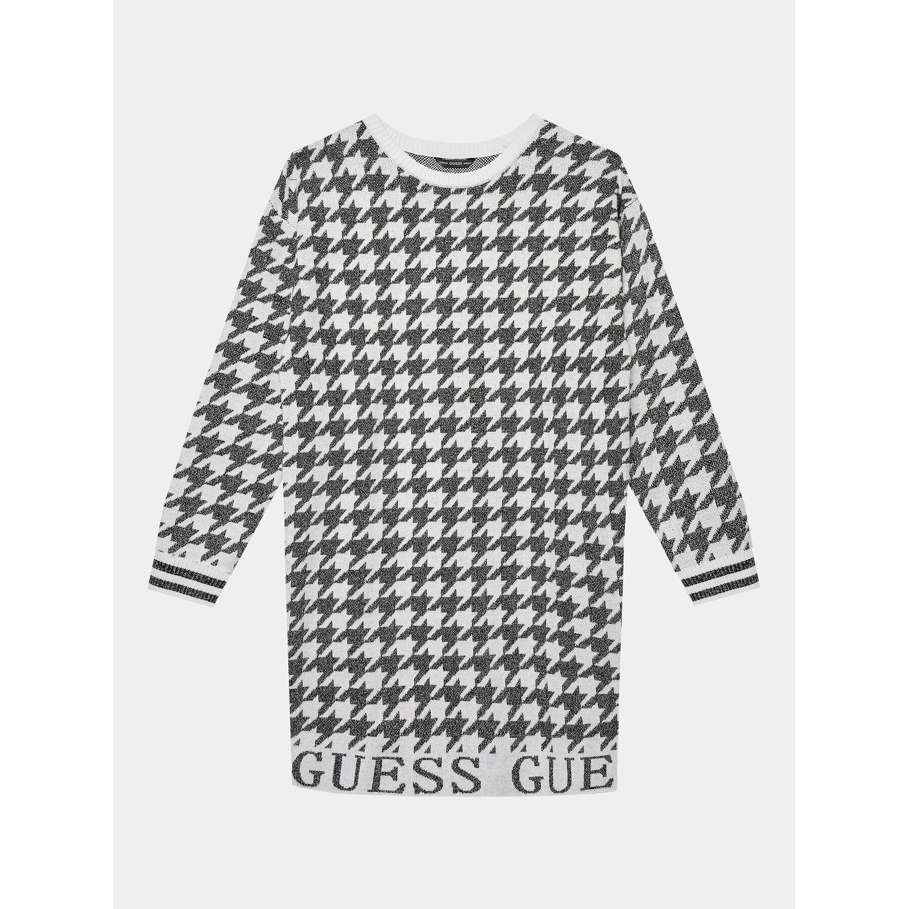 Guess Плетена рокля J3BK04 Z3AH0 Бял Regular Fit - Pepit.bg