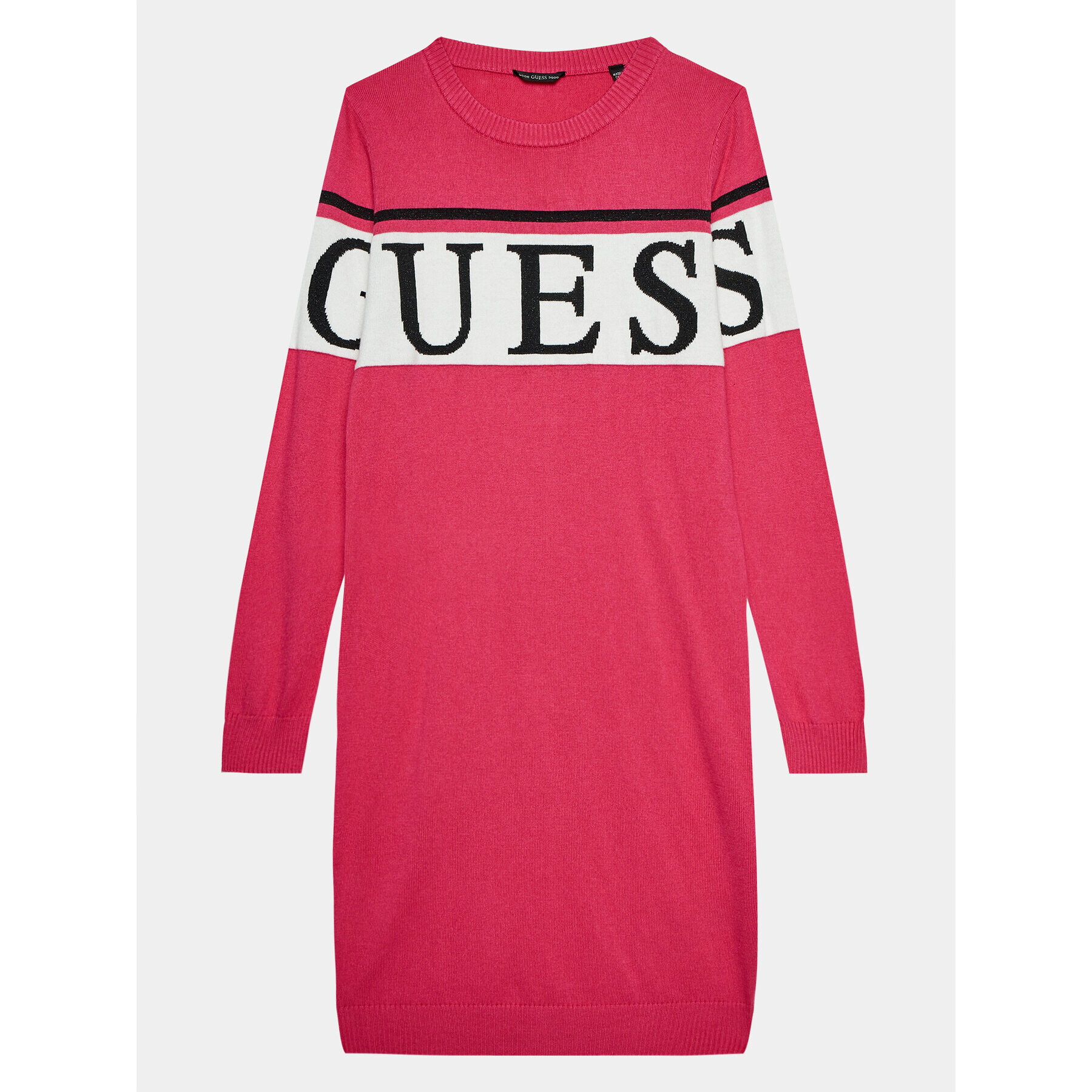 Guess Плетена рокля J3BK16 Z38B0 Розов Regular Fit - Pepit.bg