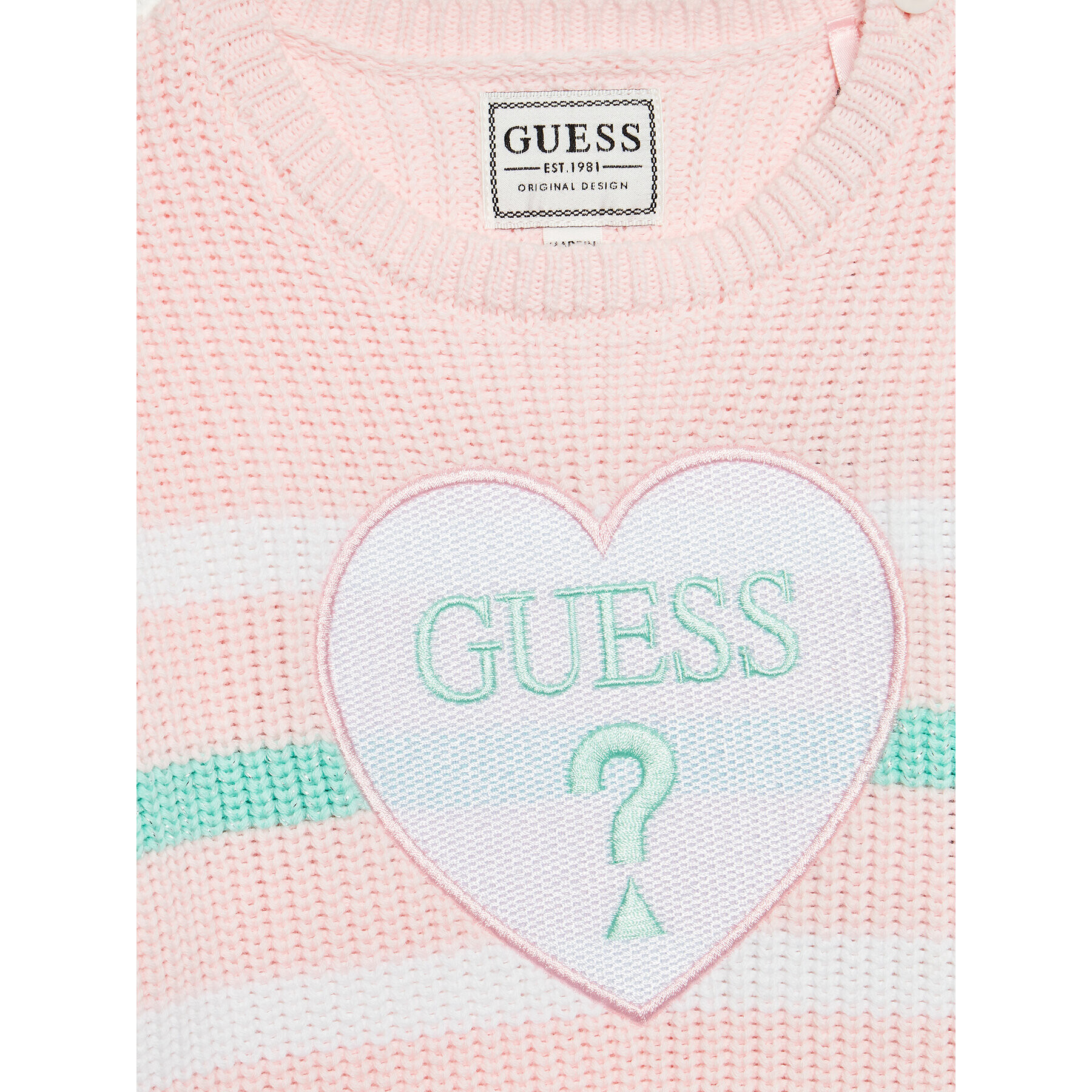 Guess Плетена рокля K2YK06 Z2NN0 Розов Regular Fit - Pepit.bg