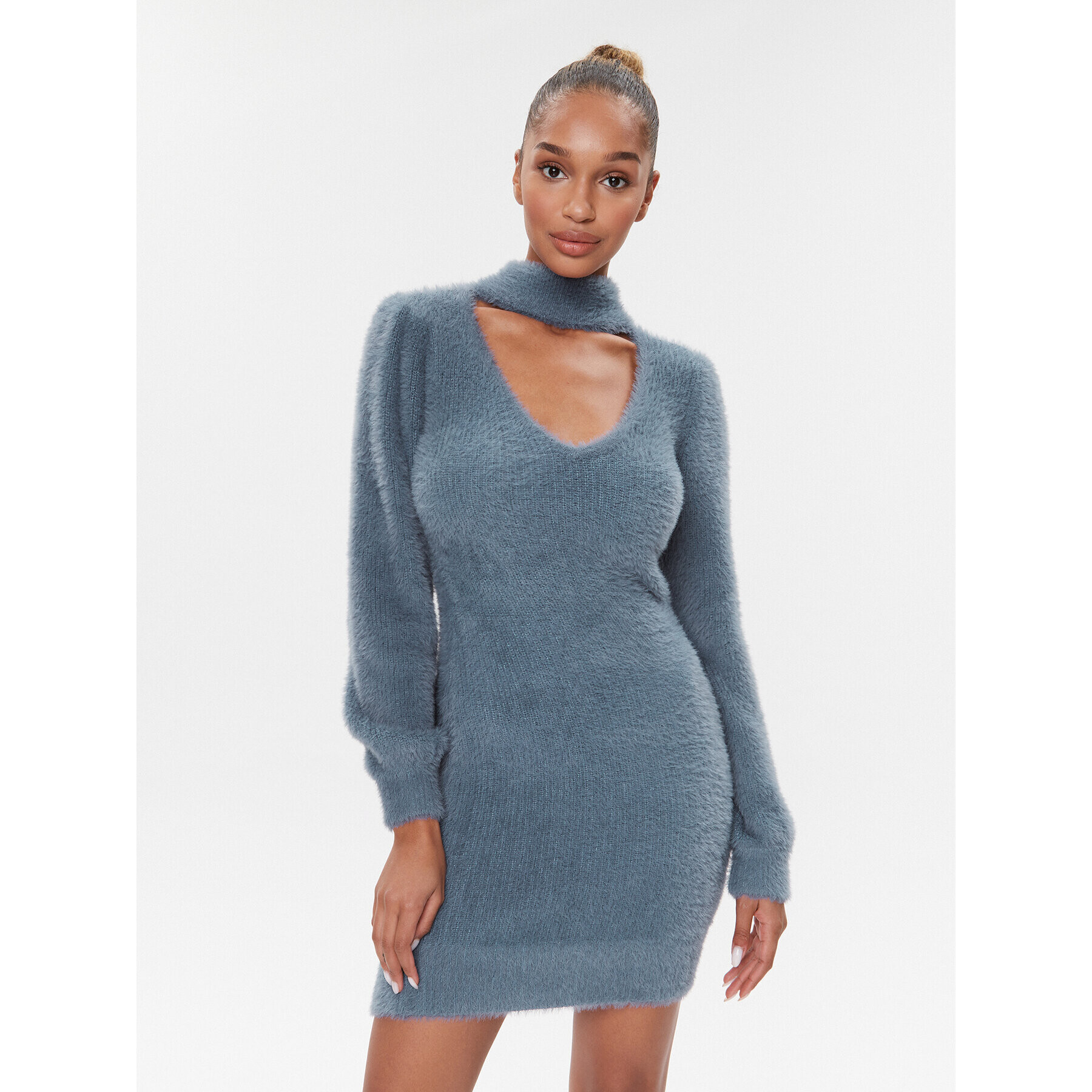 Guess Плетена рокля W3BK0Z Z3BS0 Син Regular Fit - Pepit.bg