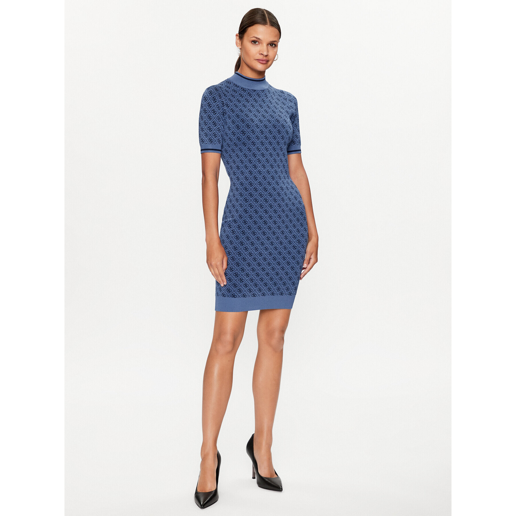 Guess Плетена рокля W3YK39 Z37K0 Син Bodycon Fit - Pepit.bg