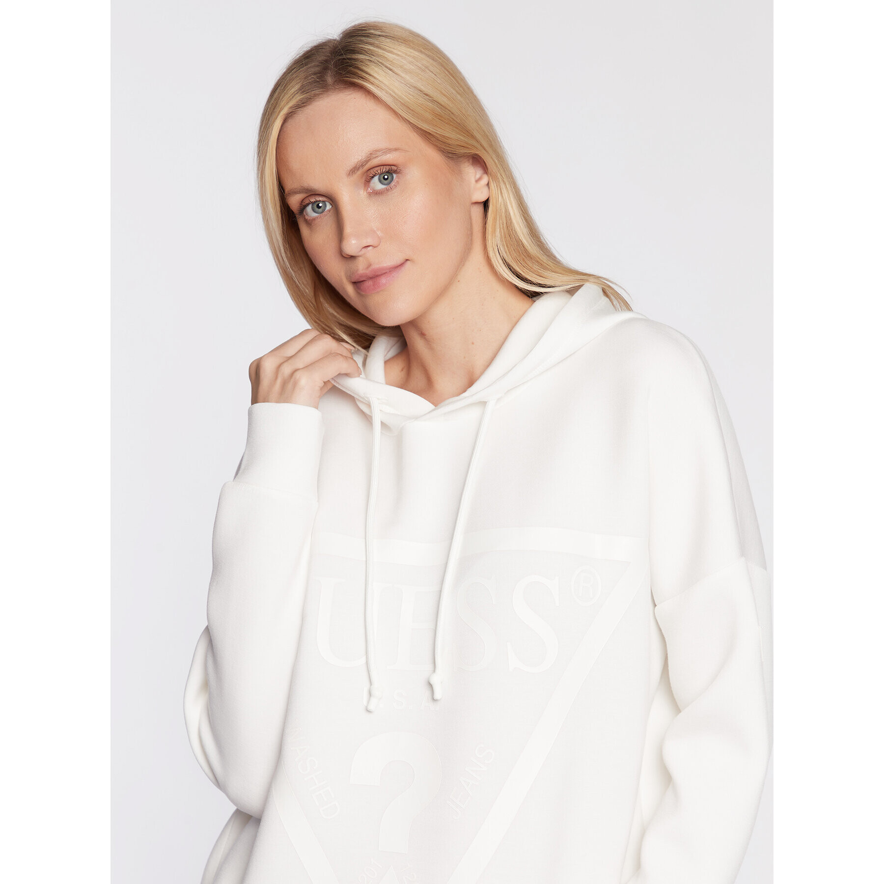 Guess Плетена рокля Alisa V2YQ12 KAMN2 Бял Regular Fit - Pepit.bg