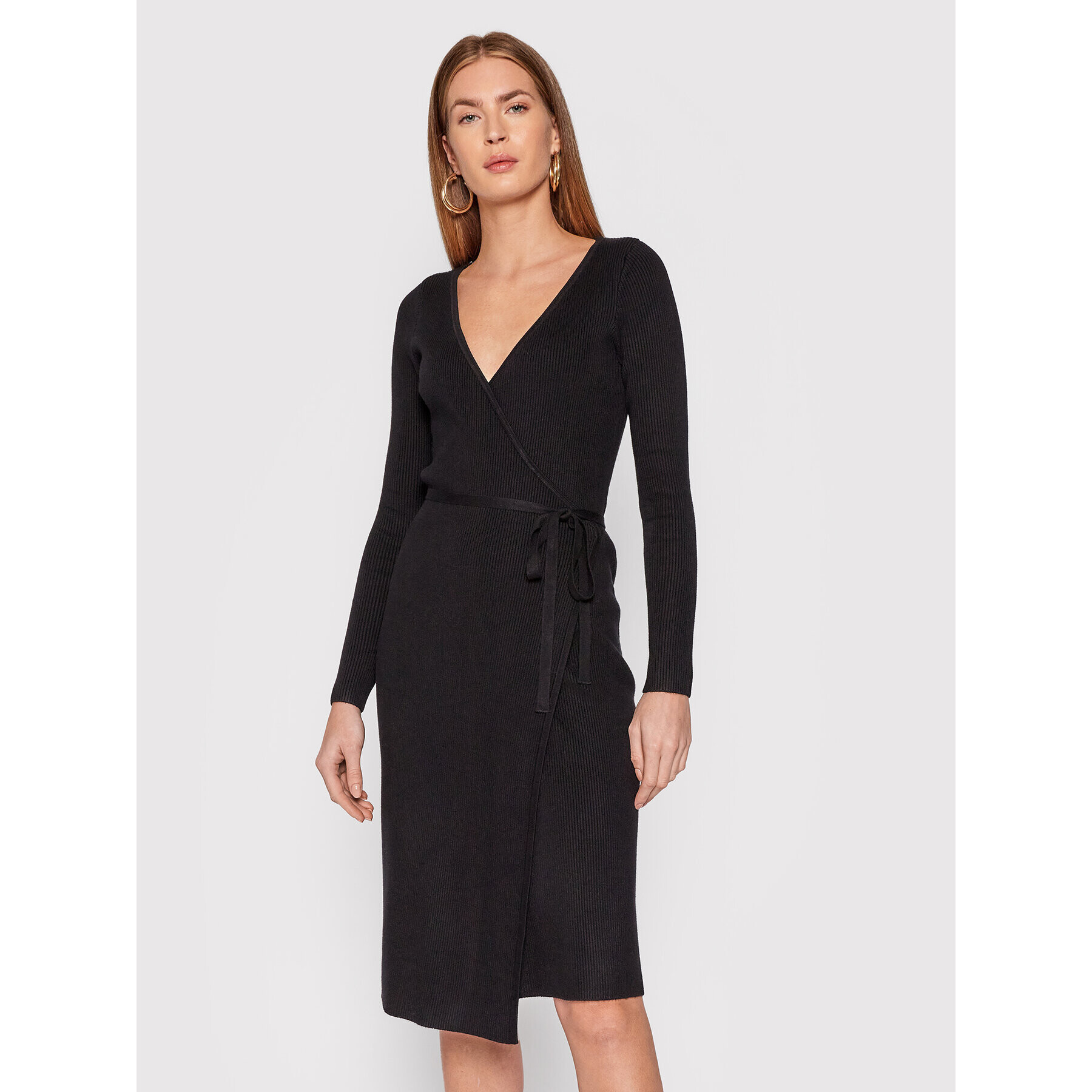 Guess Плетена рокля Everly W0RK51 R2BF3 Черен Regular Fit - Pepit.bg