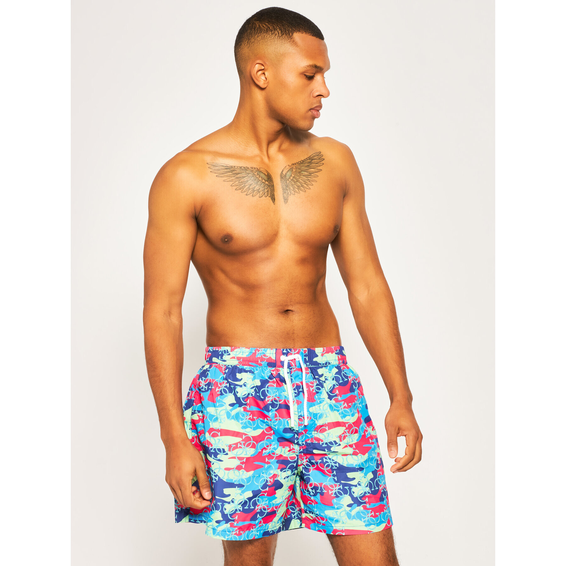 Guess Плувни шорти F02T03 TEL60 Цветен Regular Fit - Pepit.bg