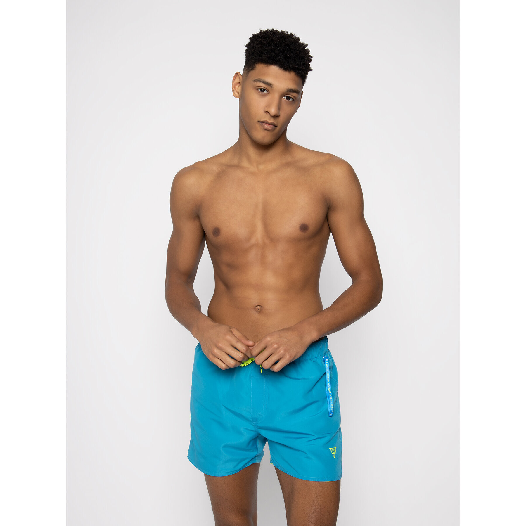 Guess Плувни шорти F02T08 TEL60 Жълт Regular Fit - Pepit.bg